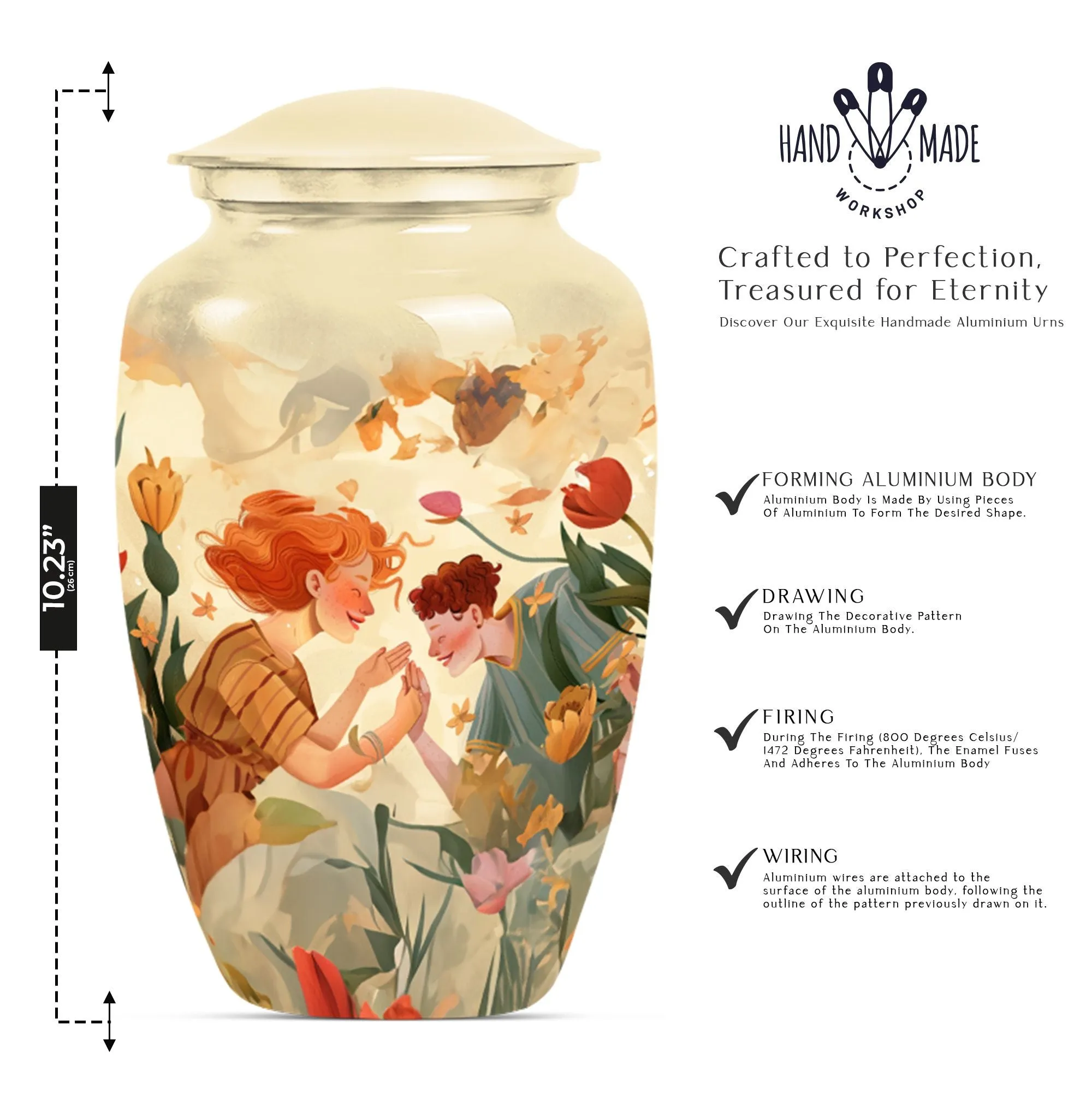Mother Urn, Large Burial Memorial Urn For Adult Ashes