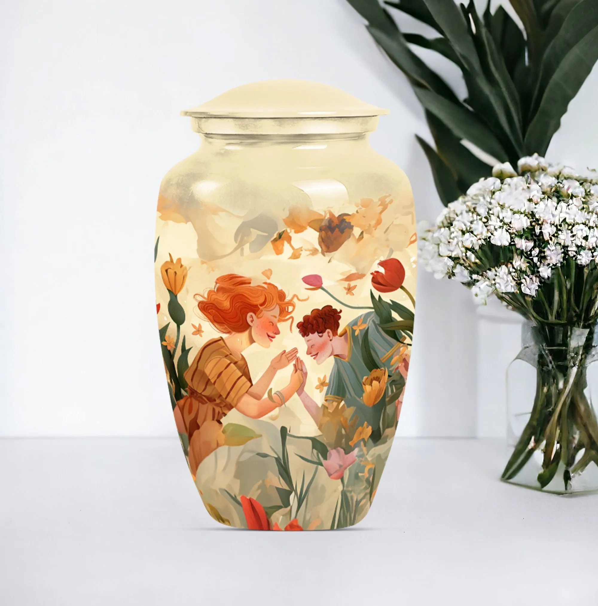 Mother Urn, Large Burial Memorial Urn For Adult Ashes