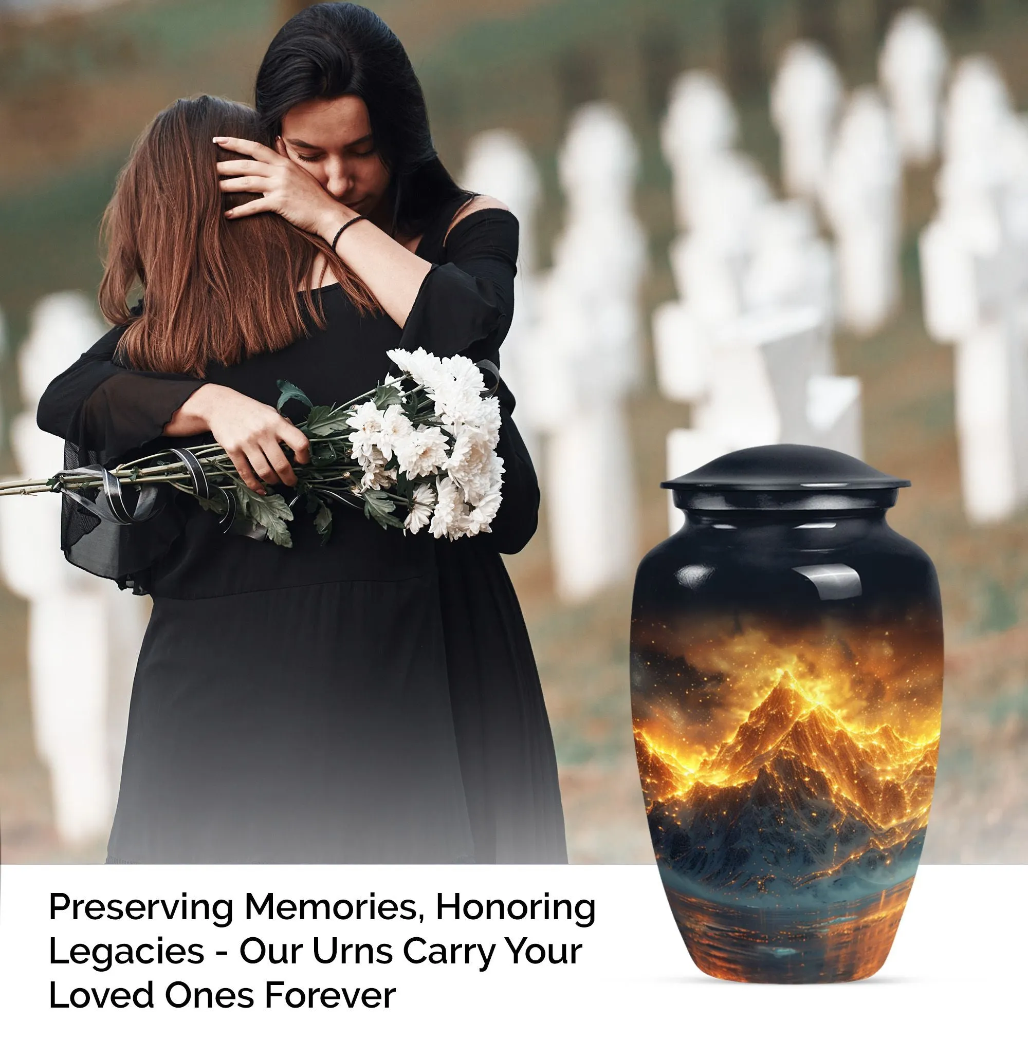 Mountain Majesty Memorial Urn - Lasting Homage for Loved Ones