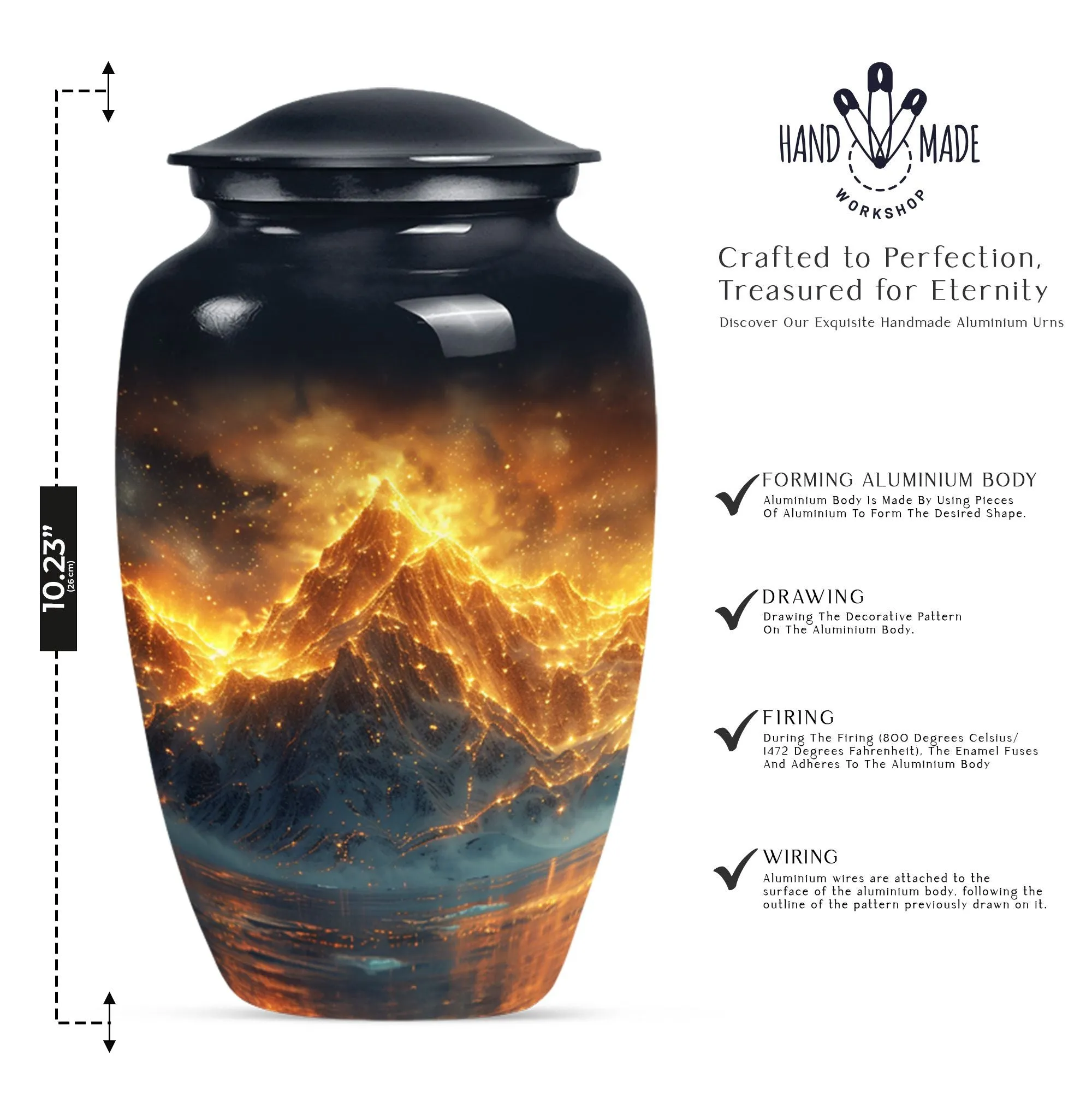 Mountain Majesty Memorial Urn - Lasting Homage for Loved Ones
