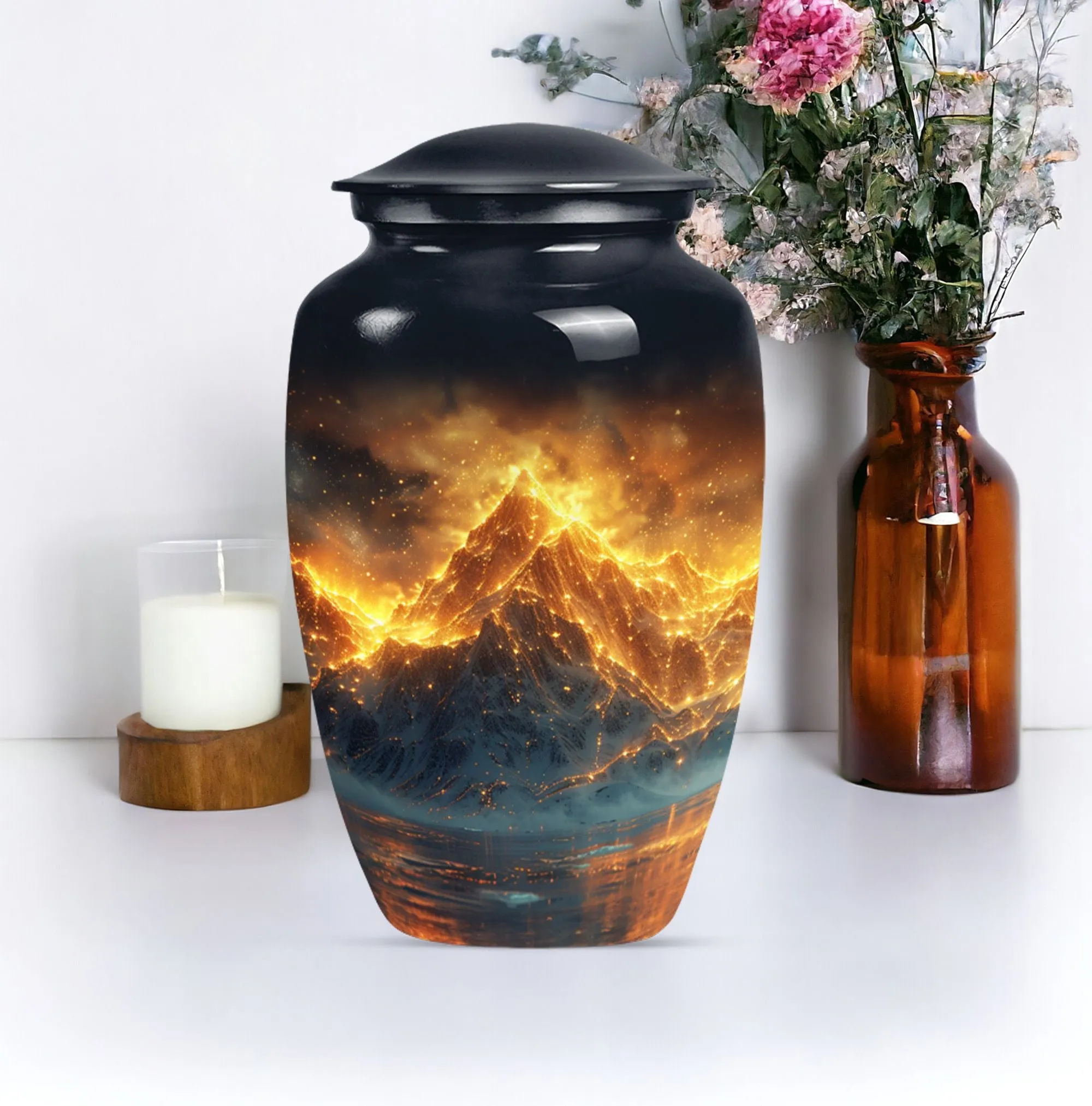 Mountain Majesty Memorial Urn - Lasting Homage for Loved Ones