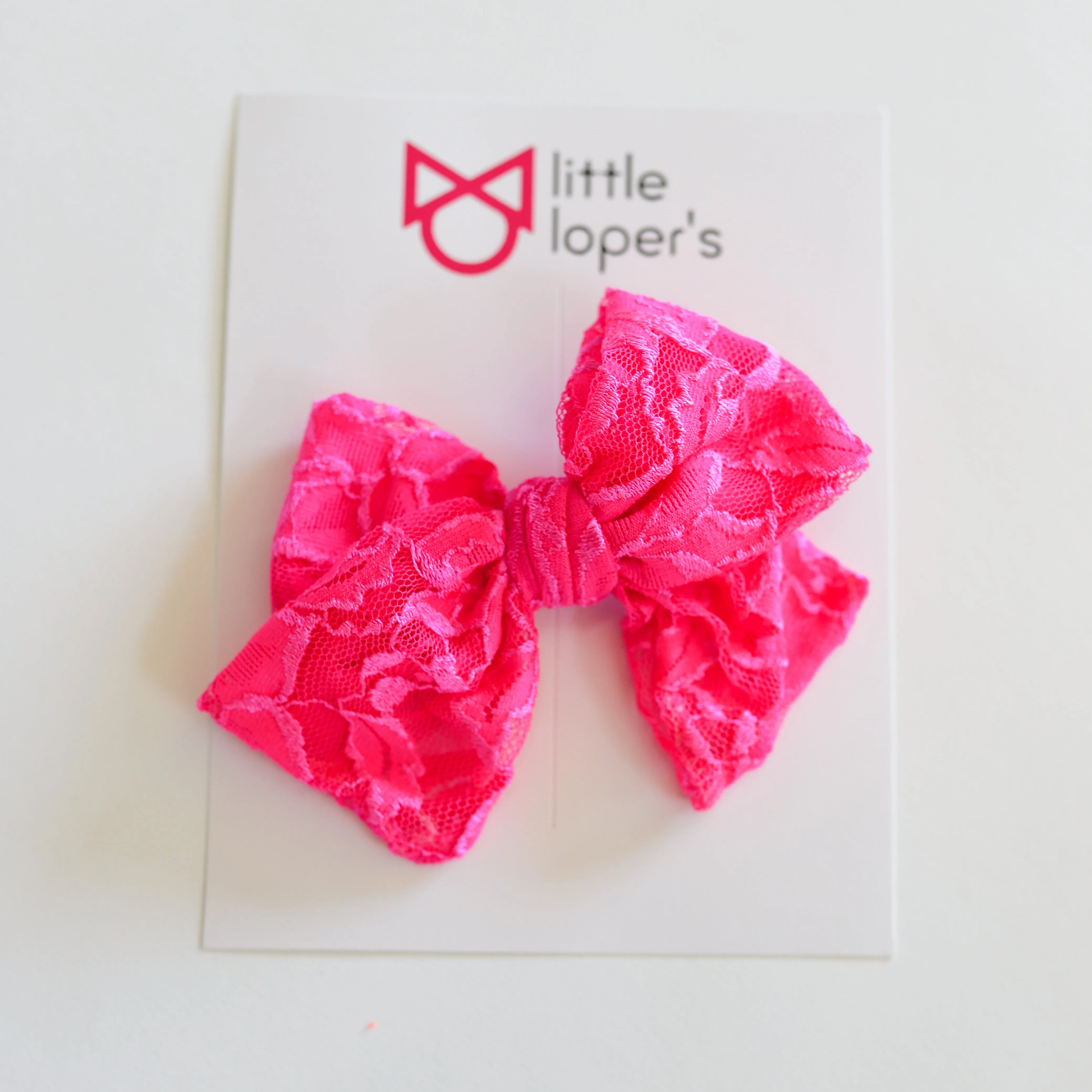 Neon Lace Party Bow