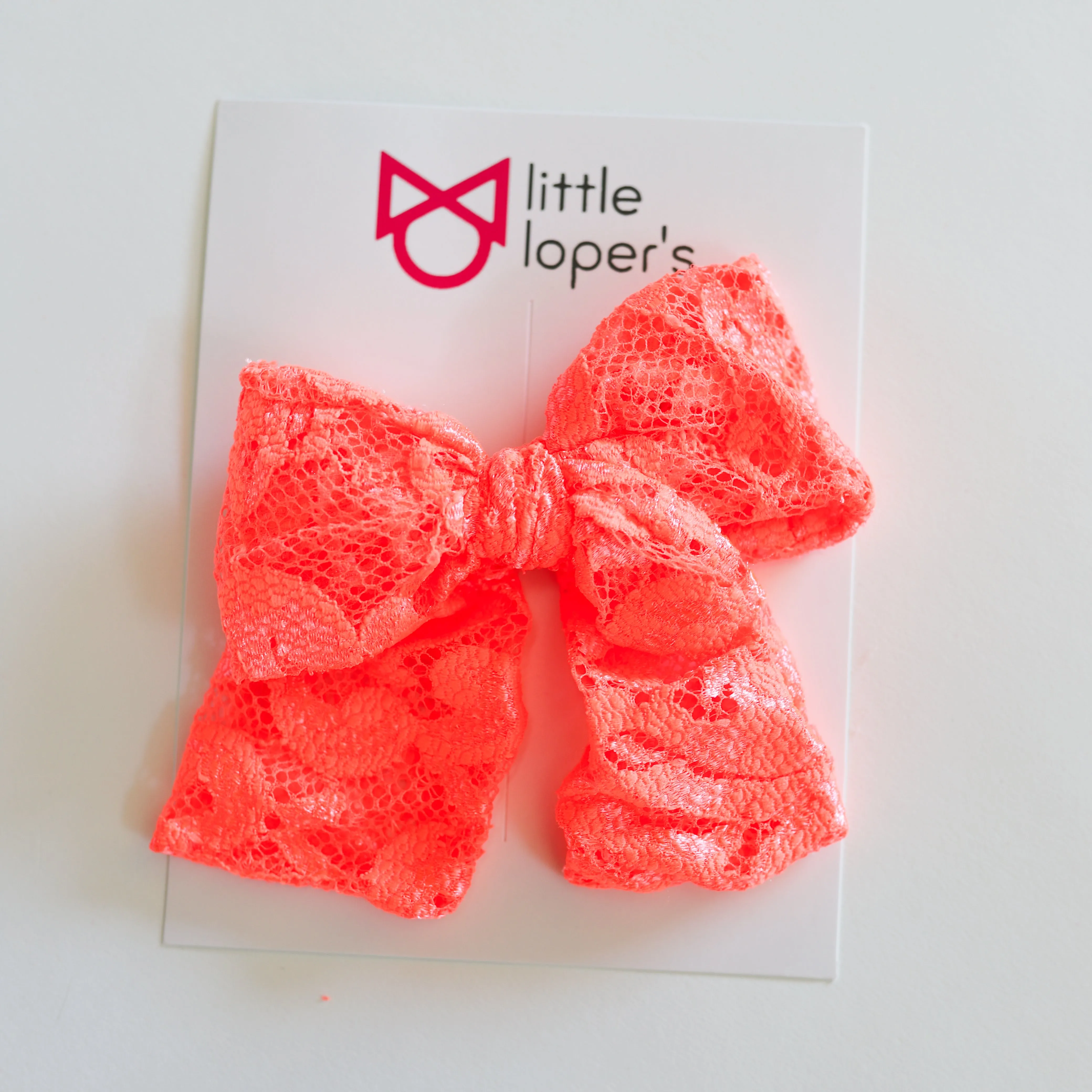 Neon Lace Party Bow
