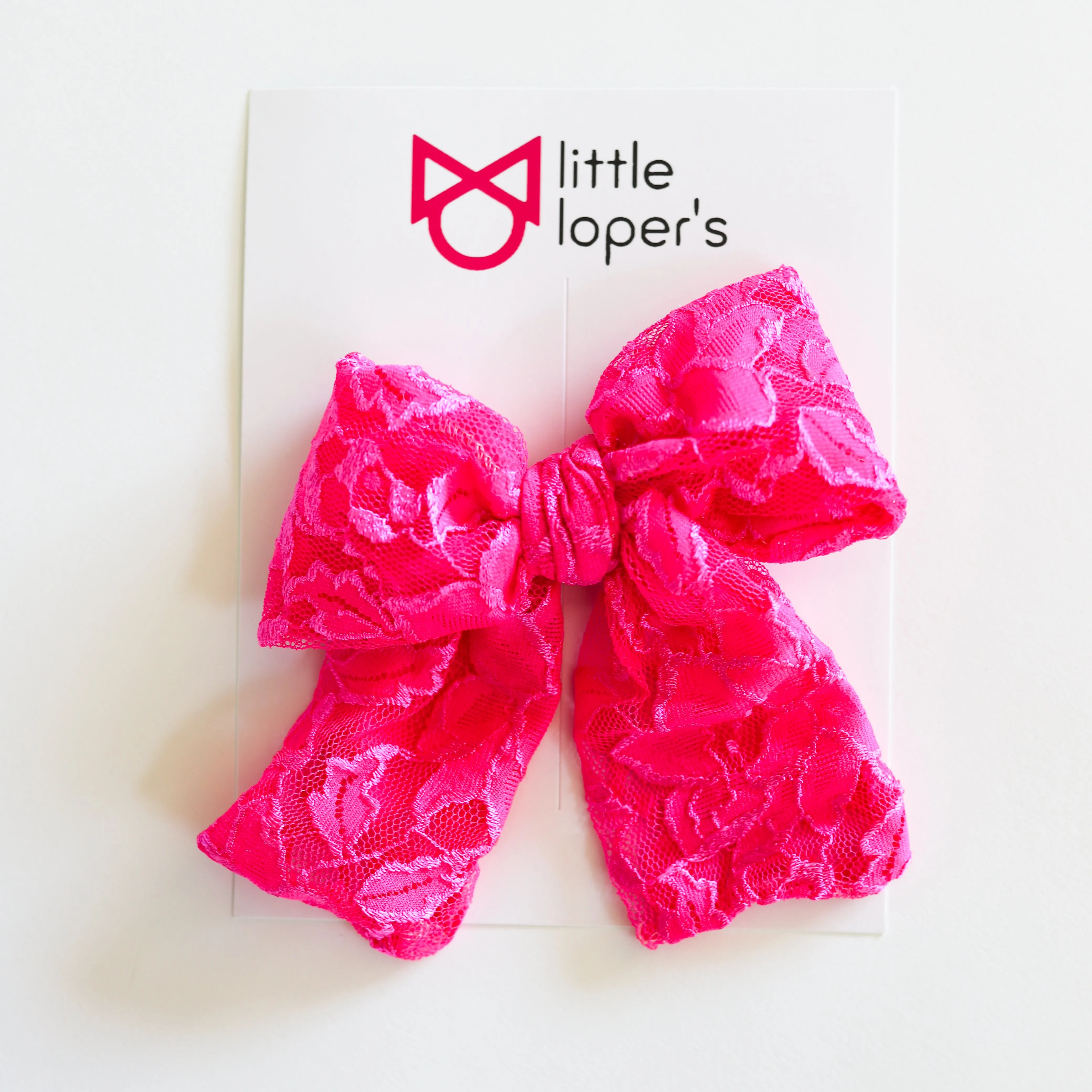 Neon Lace Party Bow