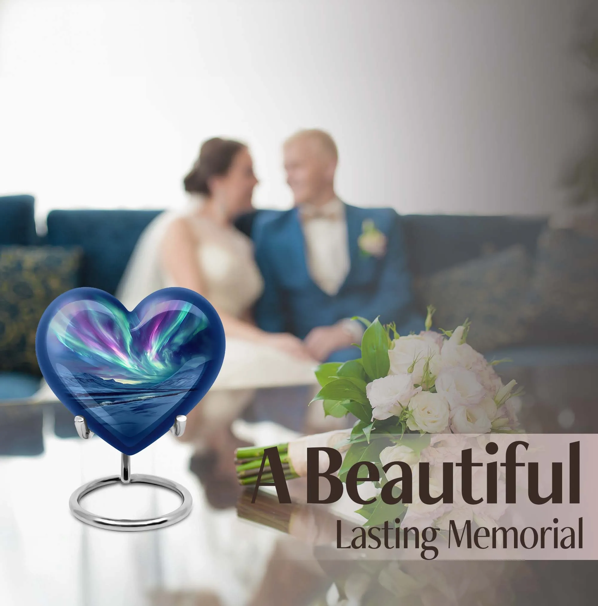 Northern Lights Sanctuary - Large Cremation Urn for Males