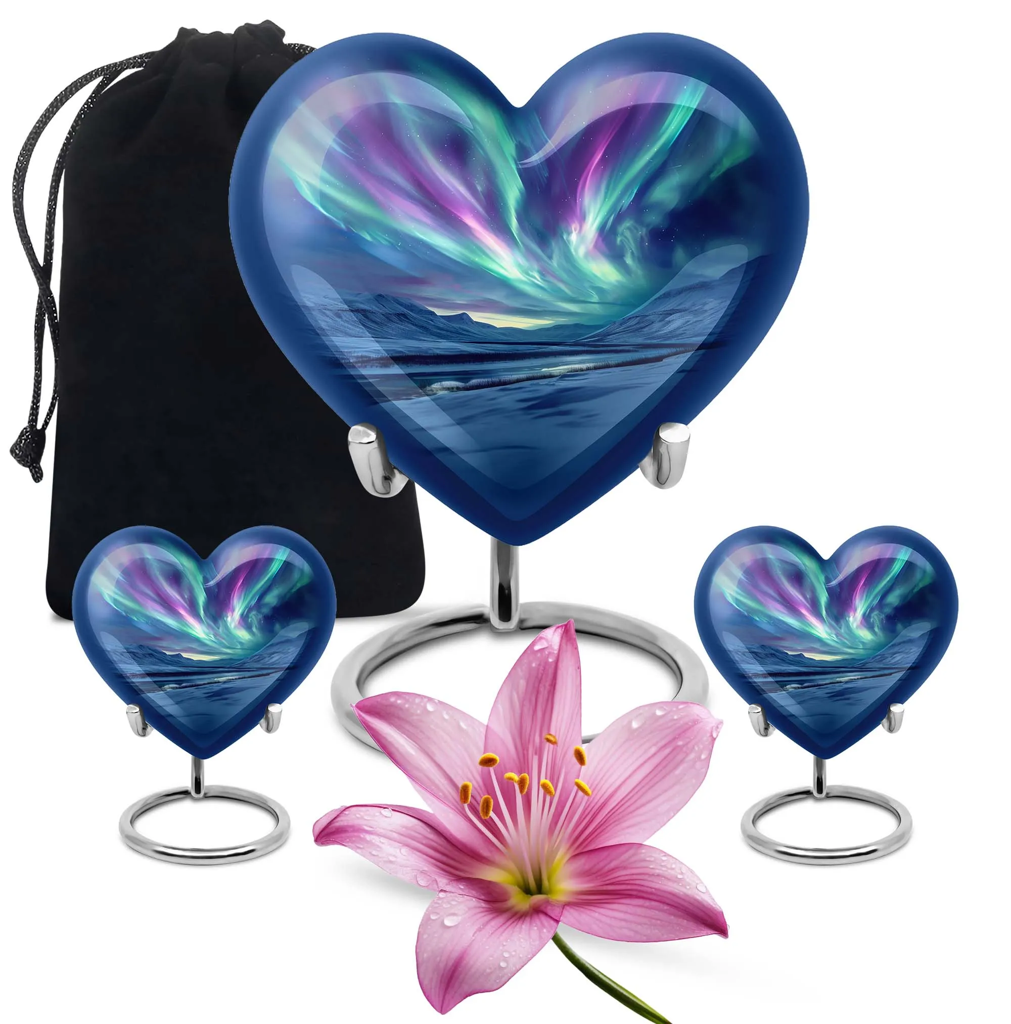 Northern Lights Sanctuary - Large Cremation Urn for Males