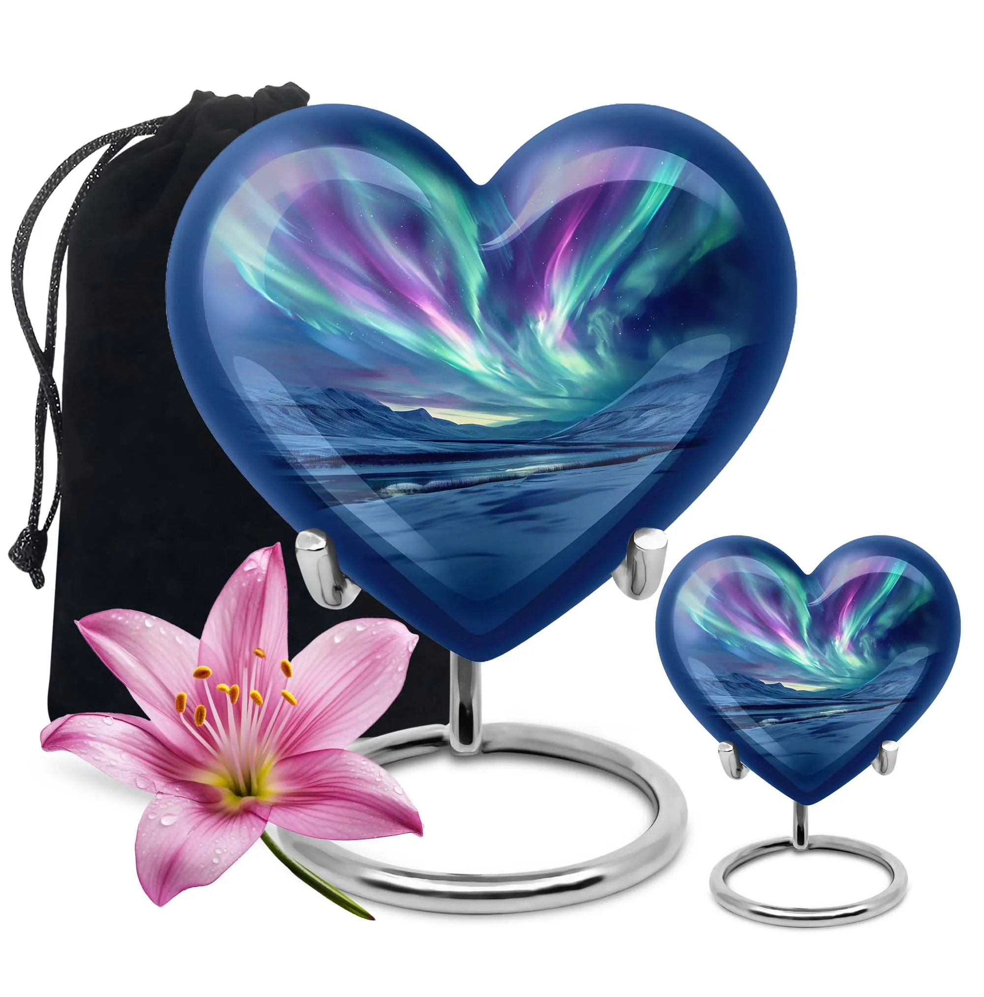 Northern Lights Sanctuary - Large Cremation Urn for Males