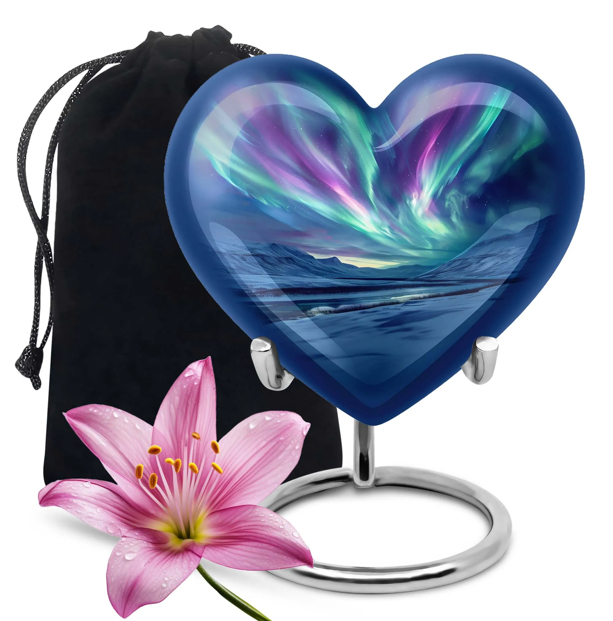 Northern Lights Sanctuary - Large Cremation Urn for Males
