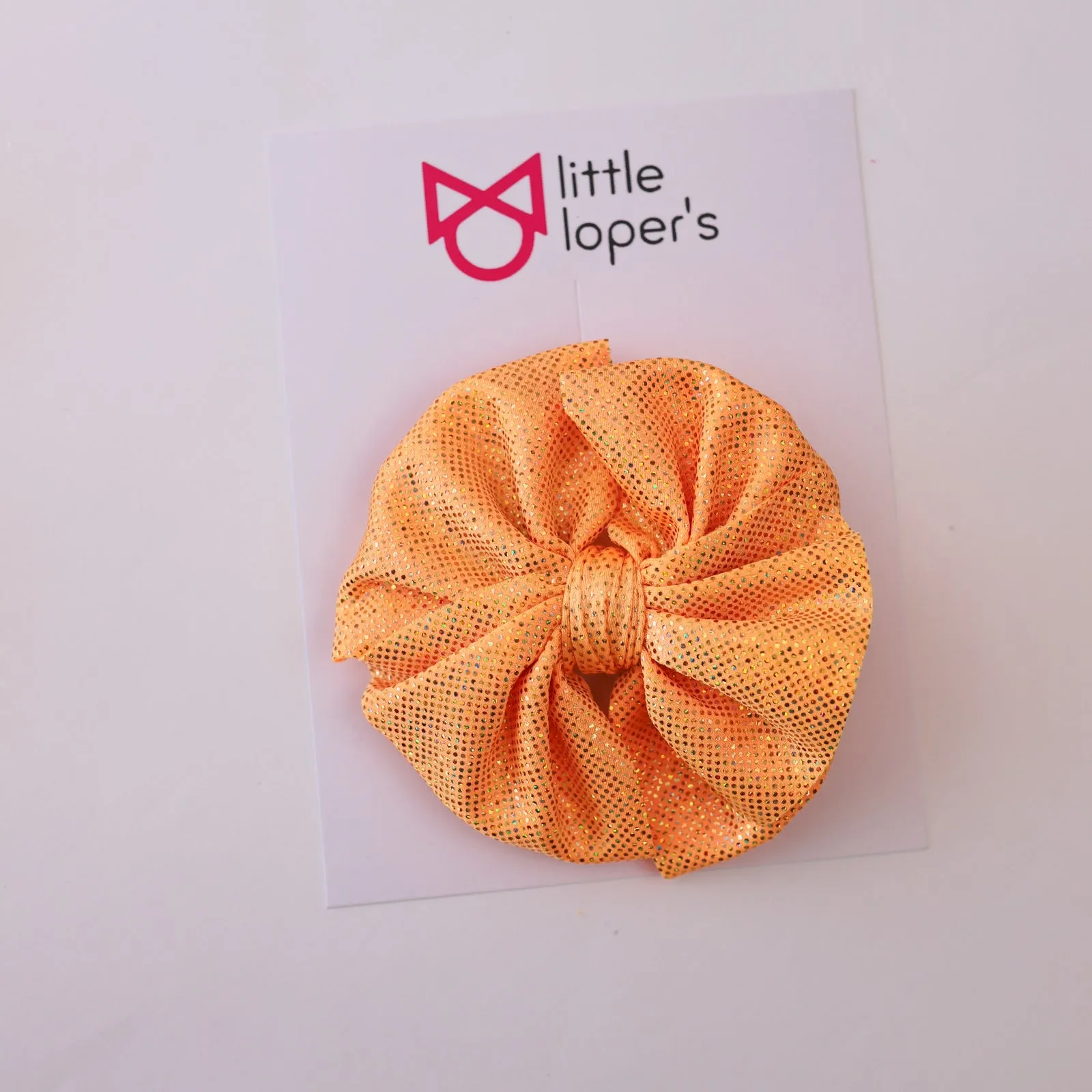 Orange Spring Shimmer Bow
