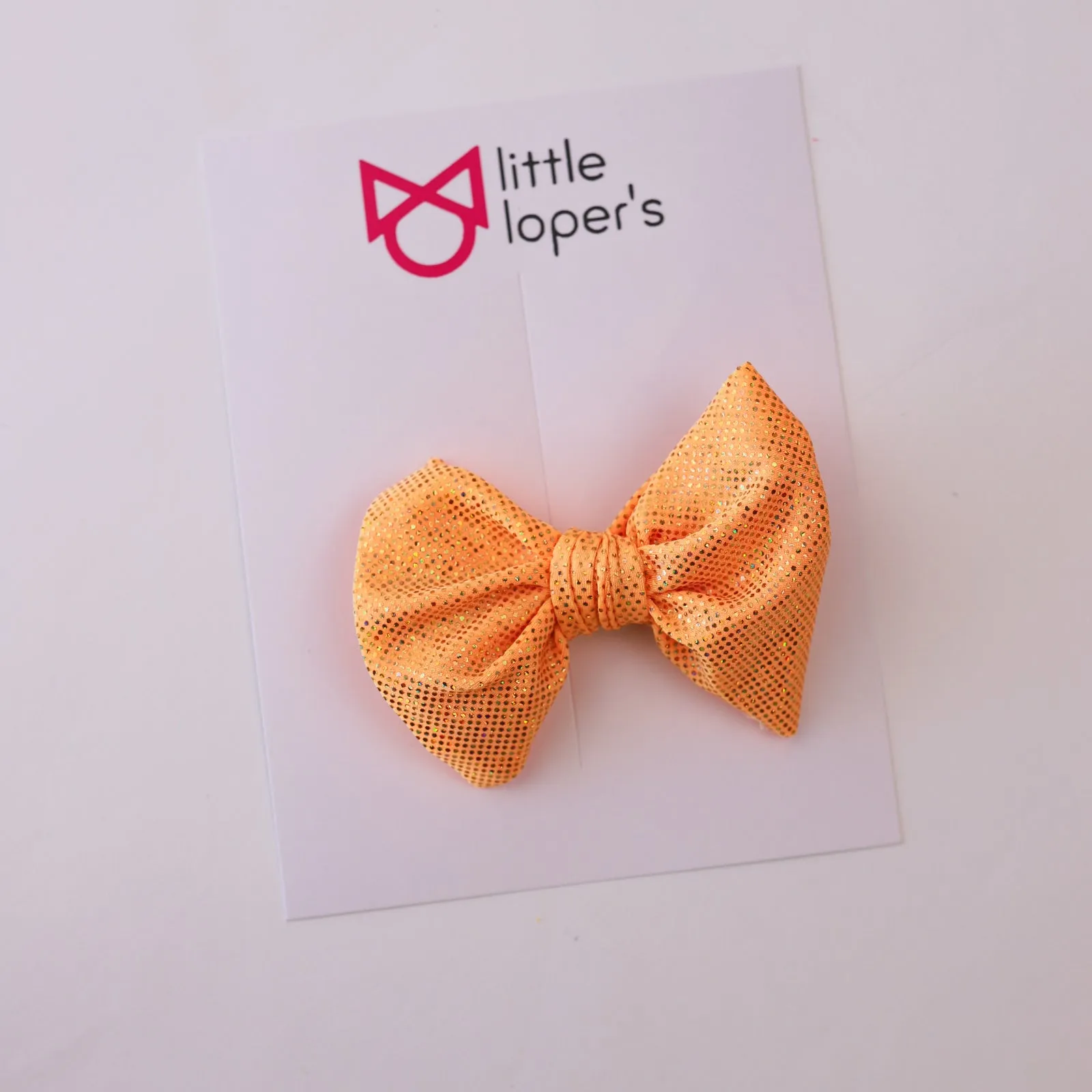 Orange Spring Shimmer Bow