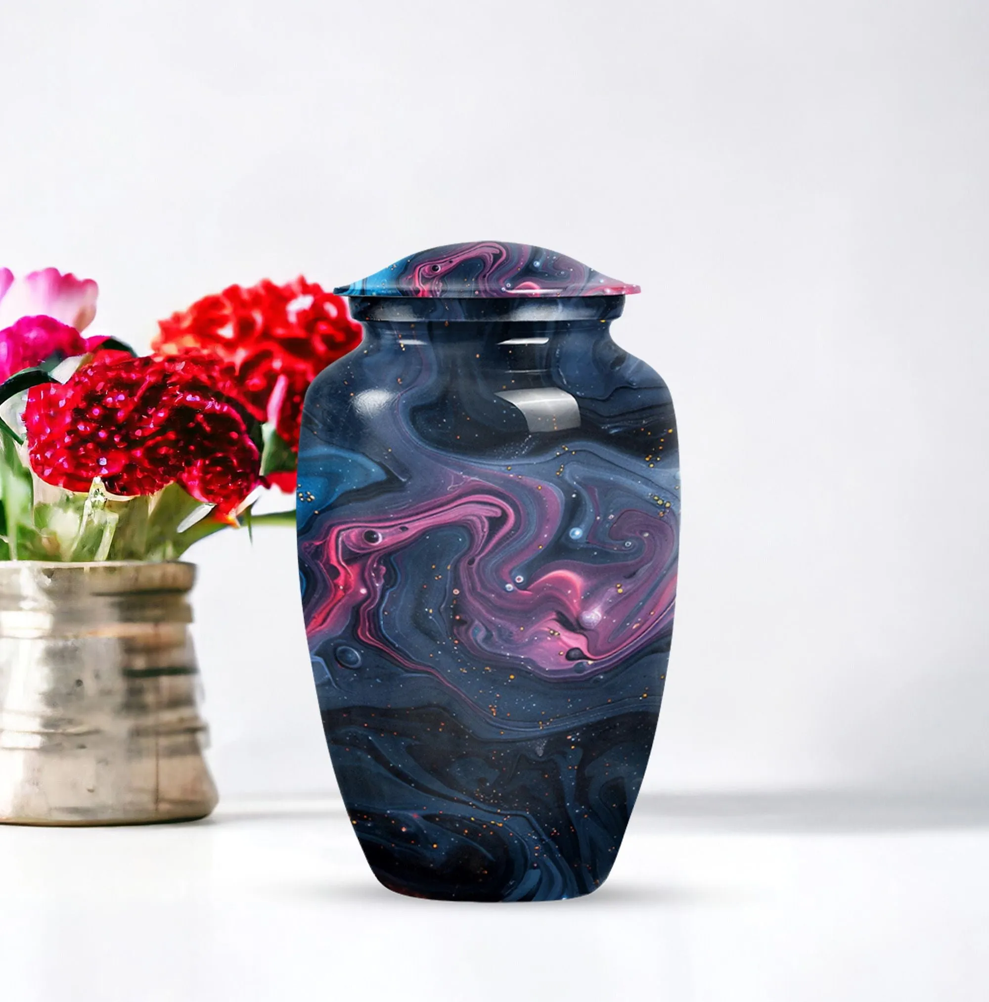 Pastel Swirl Cremation Urn for Treasured Remembrances