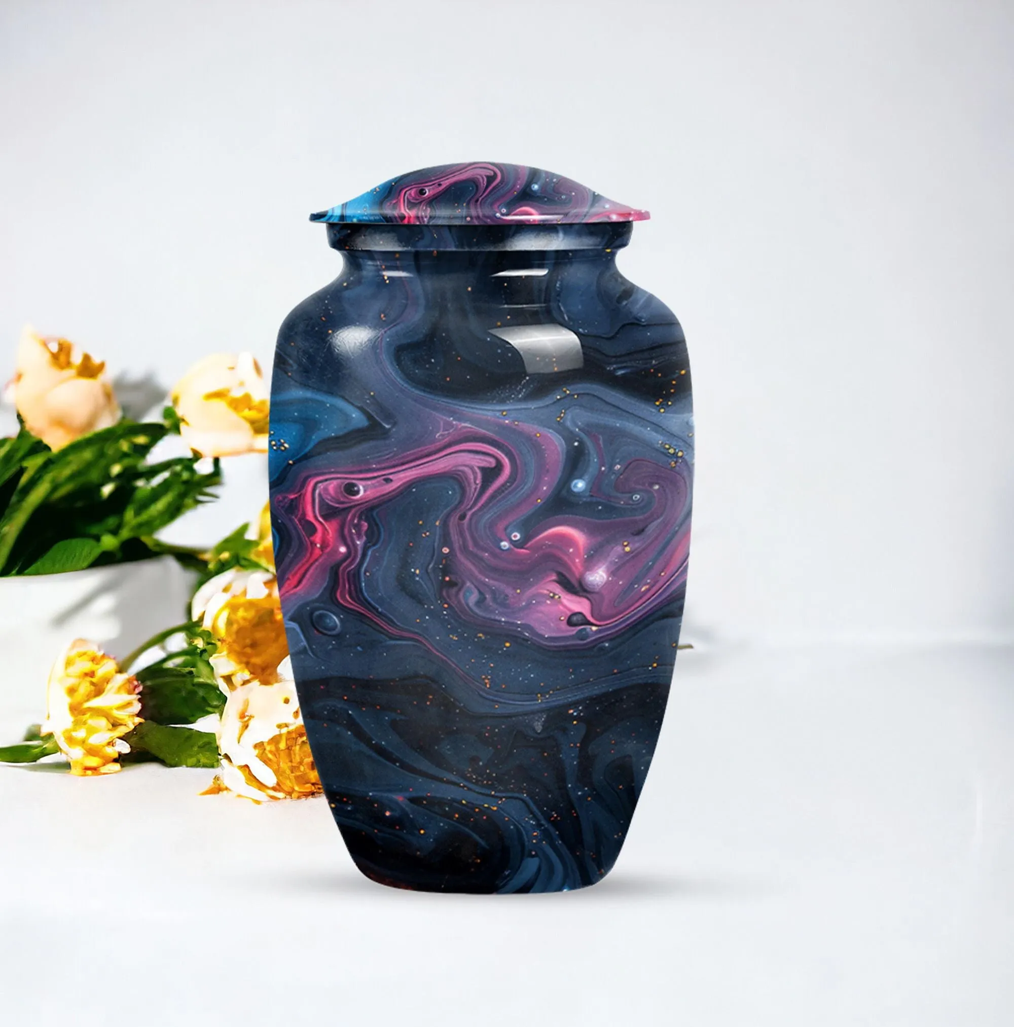 Pastel Swirl Cremation Urn for Treasured Remembrances