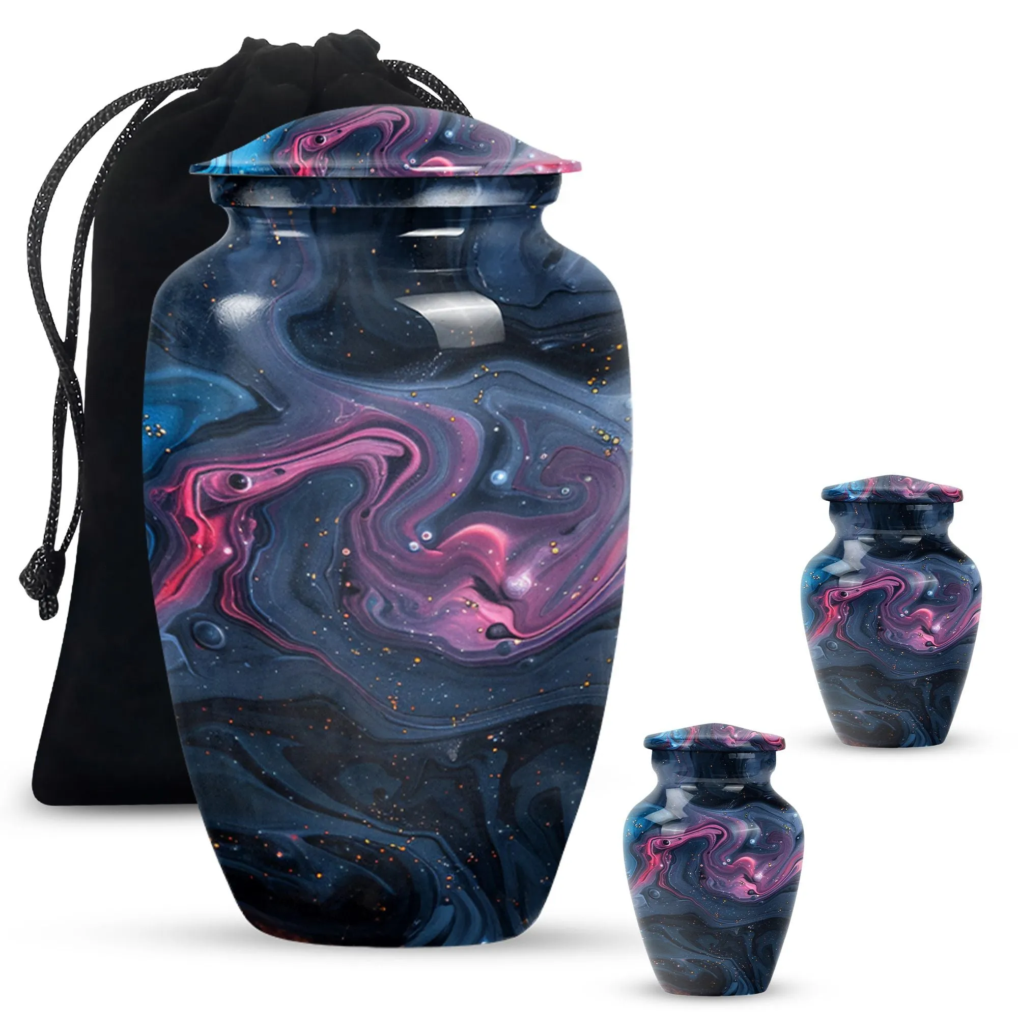 Pastel Swirl Cremation Urn for Treasured Remembrances