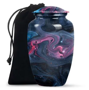 Pastel Swirl Cremation Urn for Treasured Remembrances