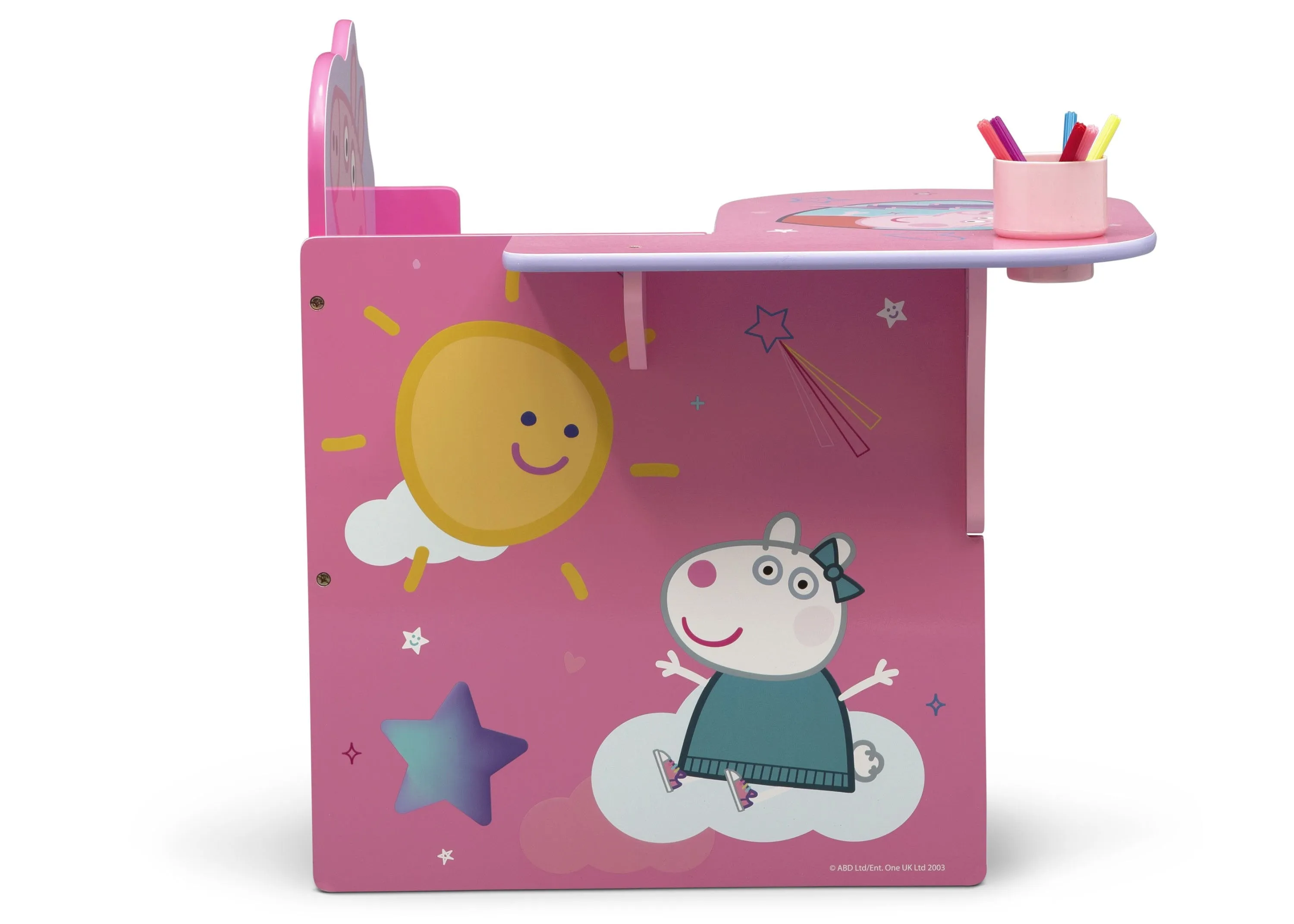 Peppa Pig Chair Desk with Storage Bin