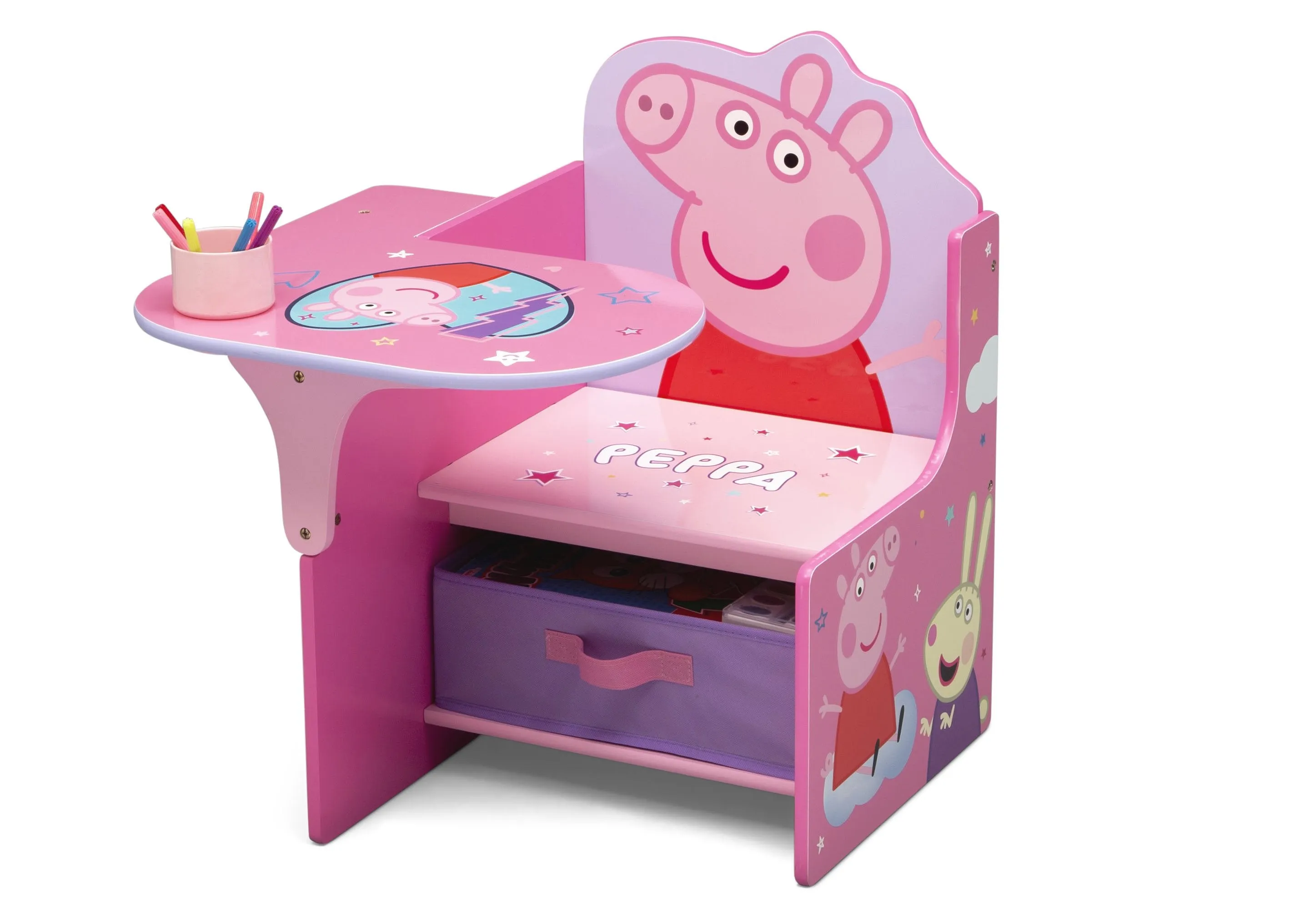 Peppa Pig Chair Desk with Storage Bin