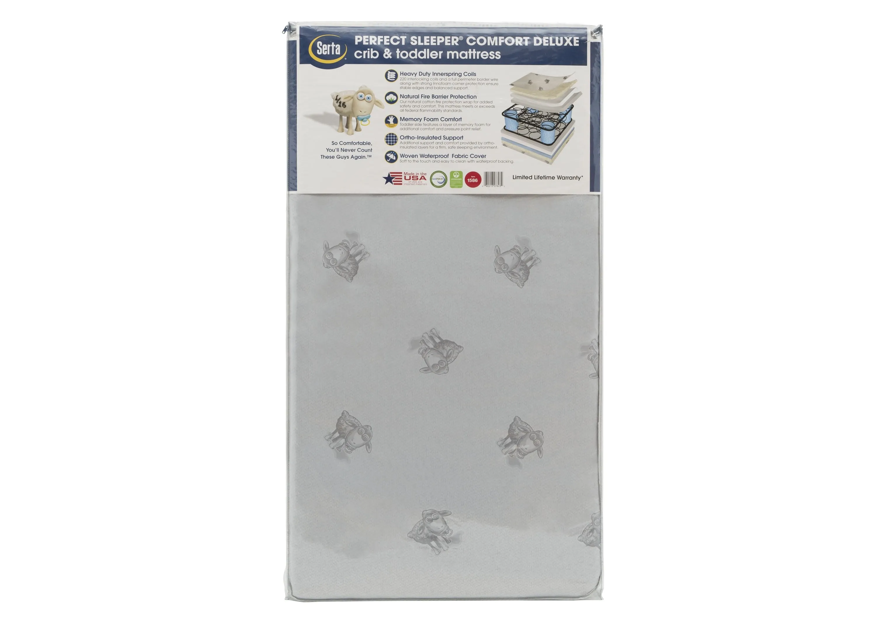 Perfect Sleeper® Comfort Deluxe Crib and Toddler Mattress
