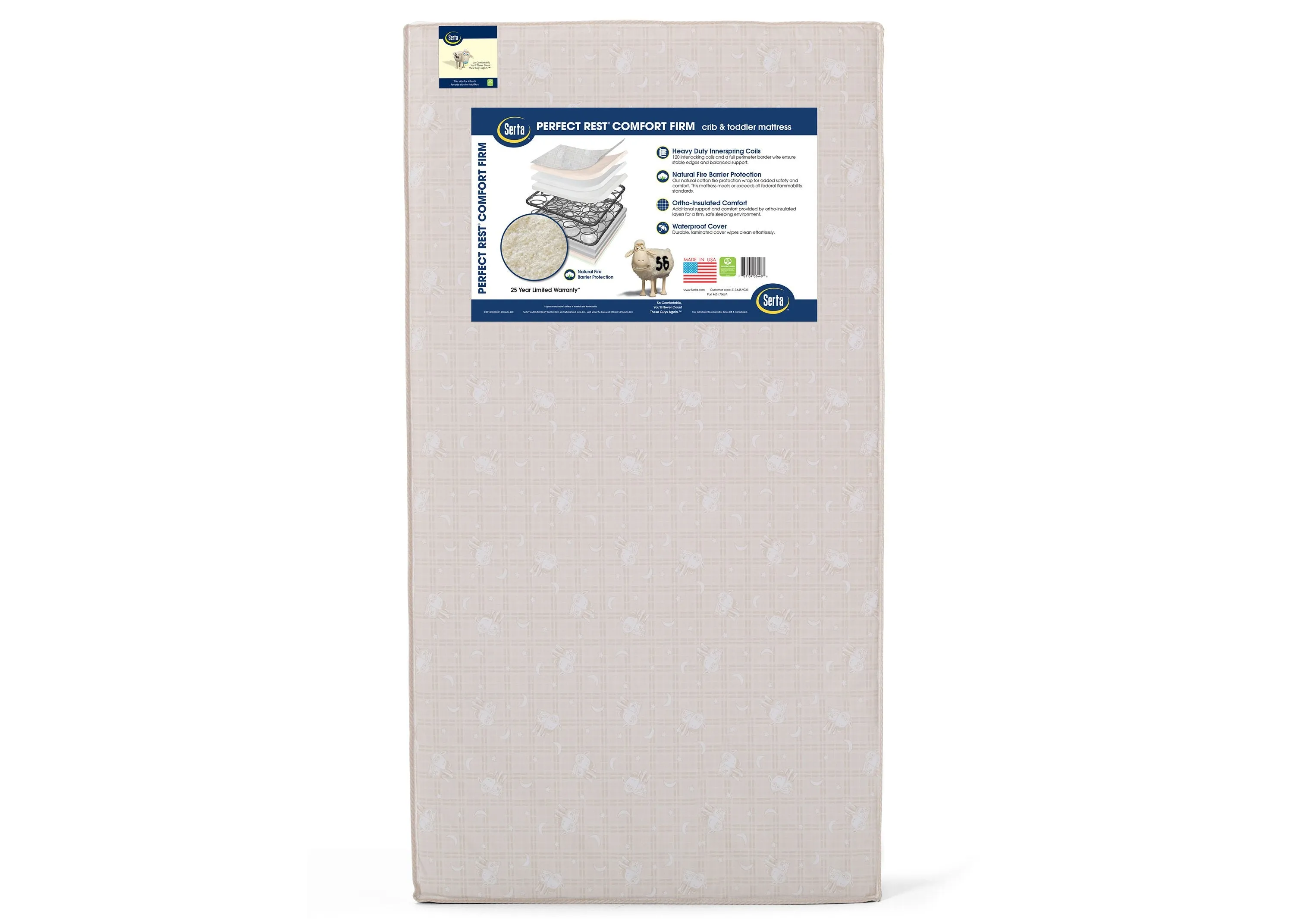 Perfect Sleeper® Pirouette Crib and Toddler Mattress