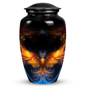 Phoenix Metal Cremation Urn - Large Urns for Adult Ashes