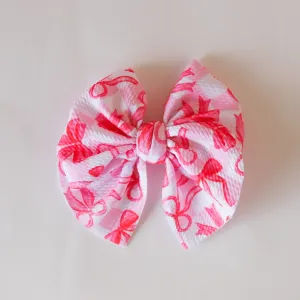Pink Bows and Checkers  Chunky Swanky