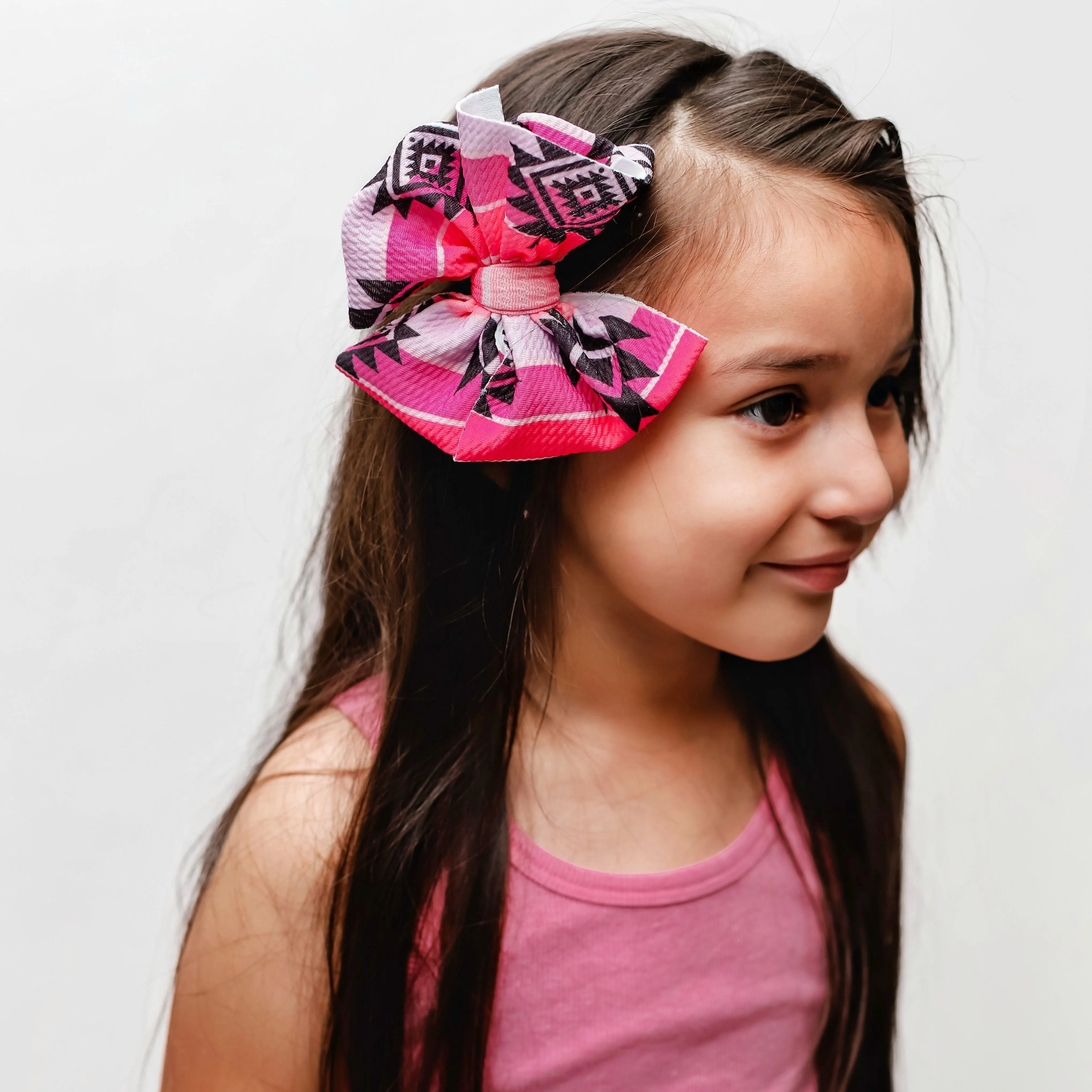 Pink Western Bow