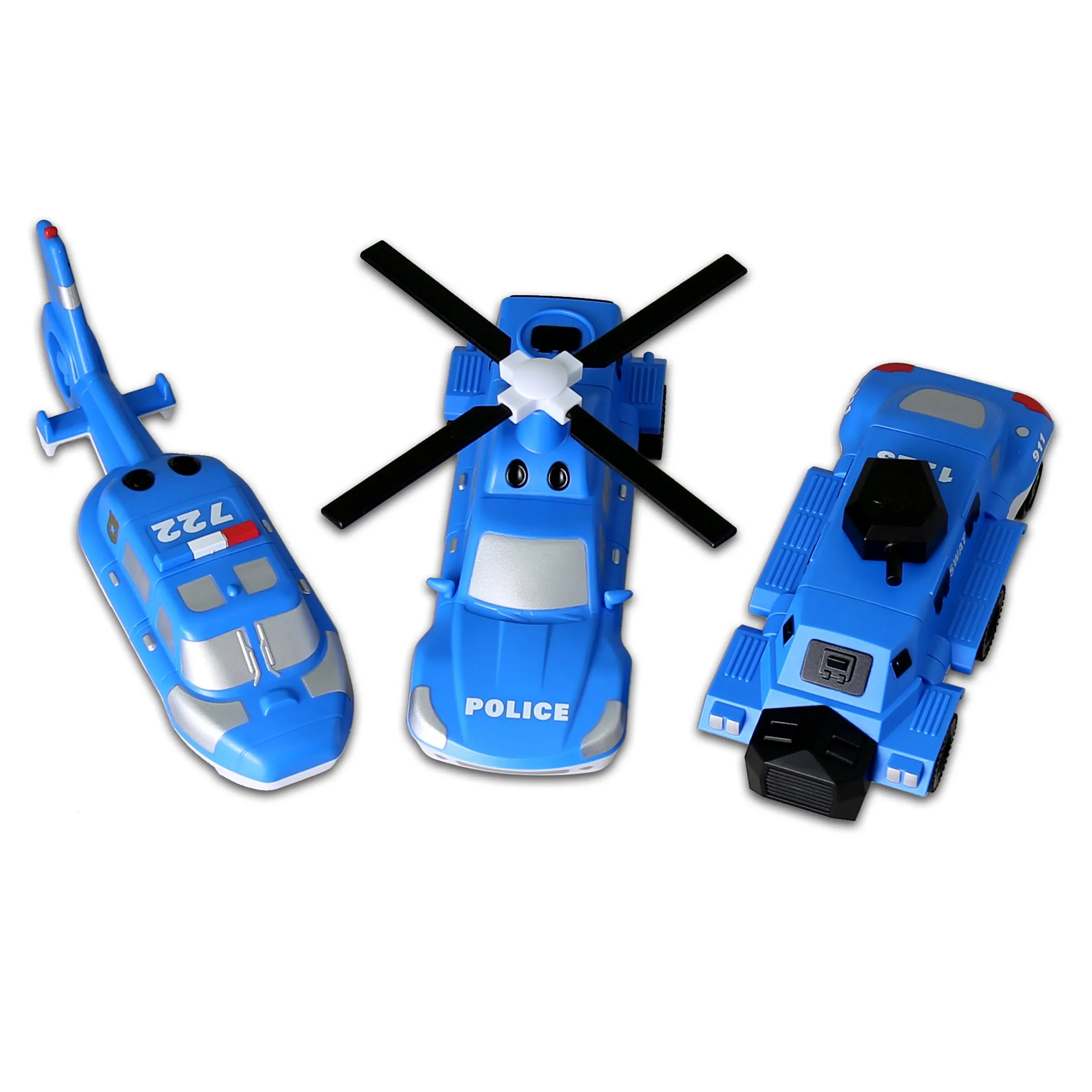 Popular Playthings Magnetic Mix or Match Police Vehicles