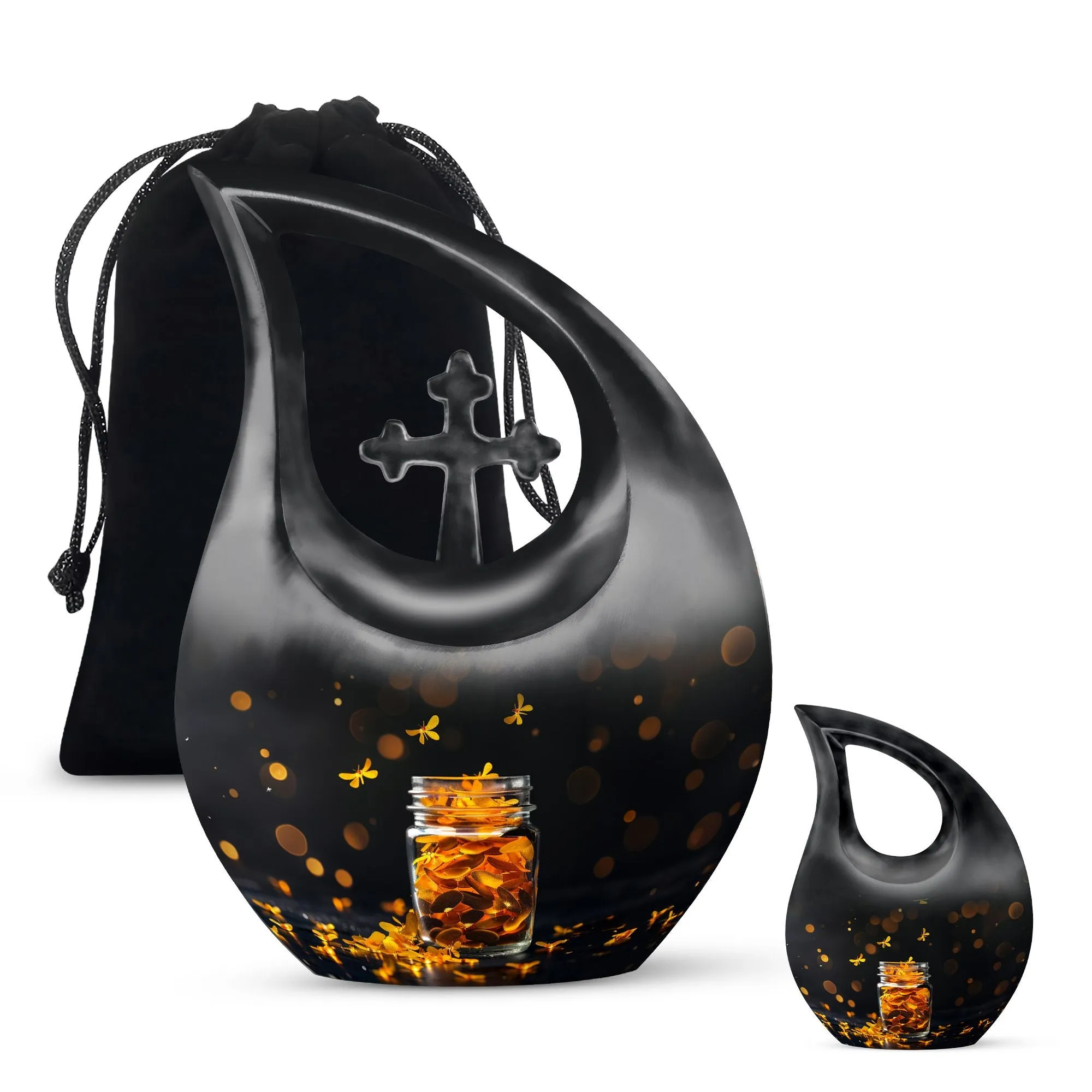 Pot Urn -  Container For Cremated Adult Human Ashes