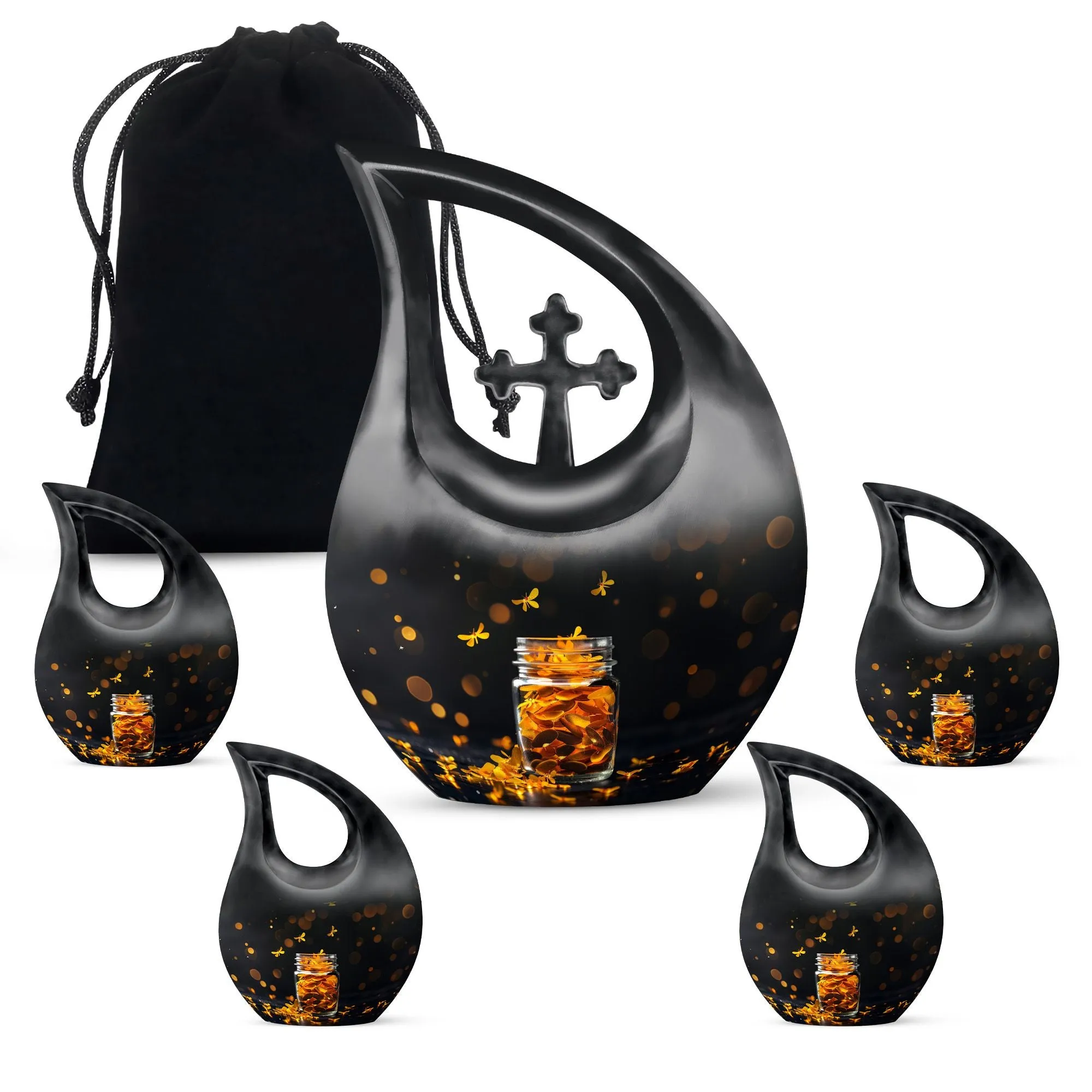 Pot Urn -  Container For Cremated Adult Human Ashes