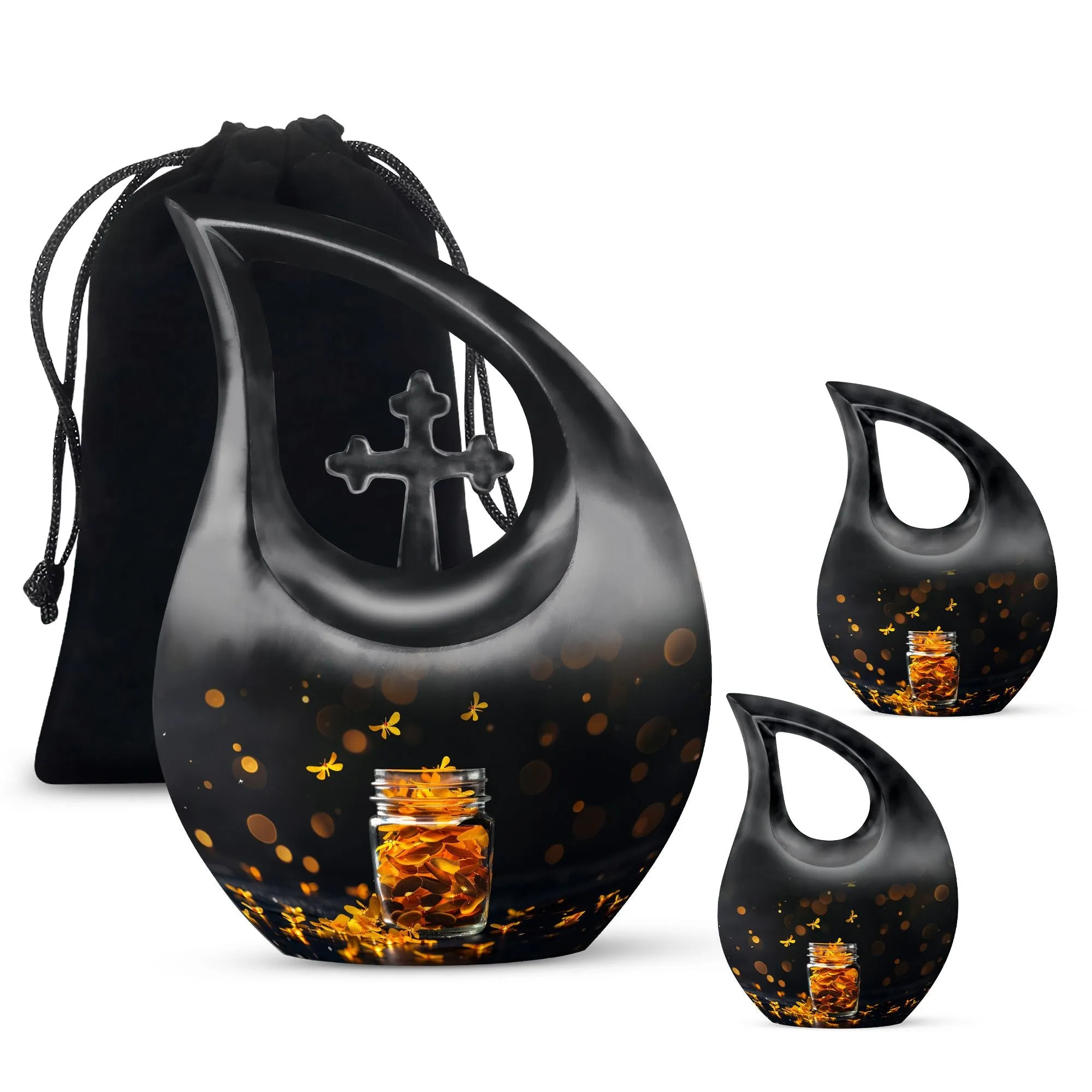 Pot Urn -  Container For Cremated Adult Human Ashes