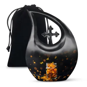 Pot Urn -  Container For Cremated Adult Human Ashes
