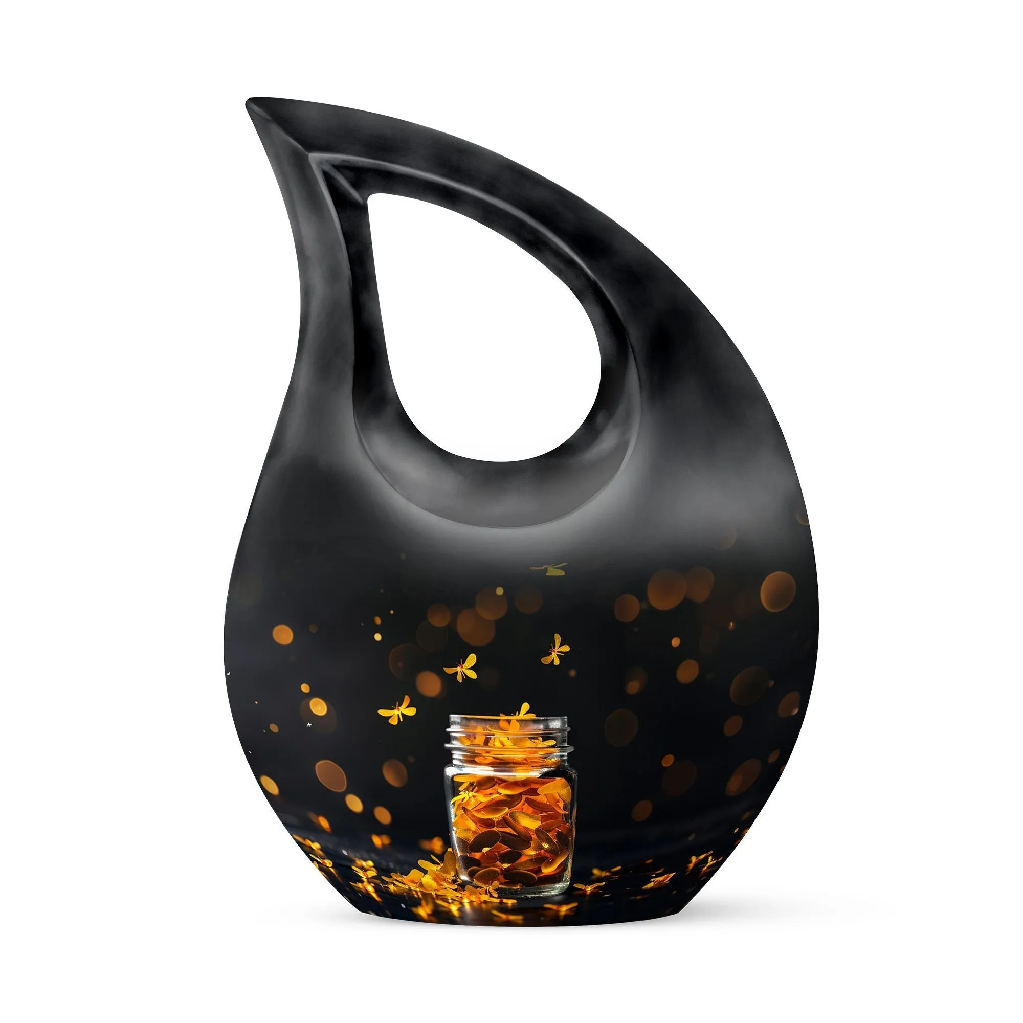 Pot Urn -  Container For Cremated Adult Human Ashes