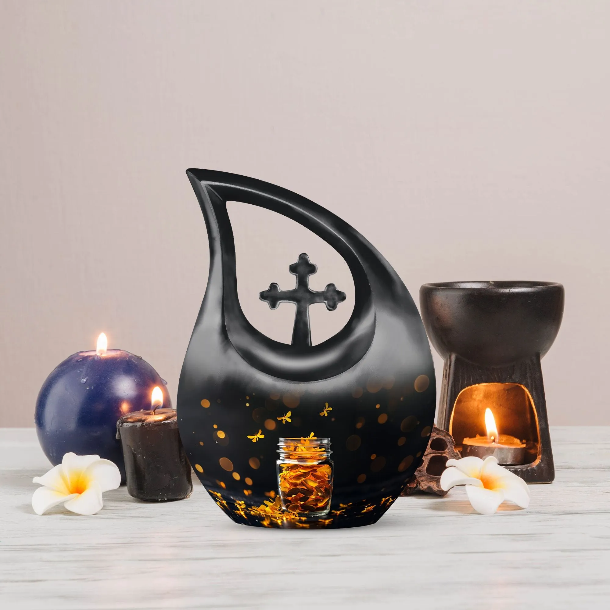 Pot Urn -  Container For Cremated Adult Human Ashes