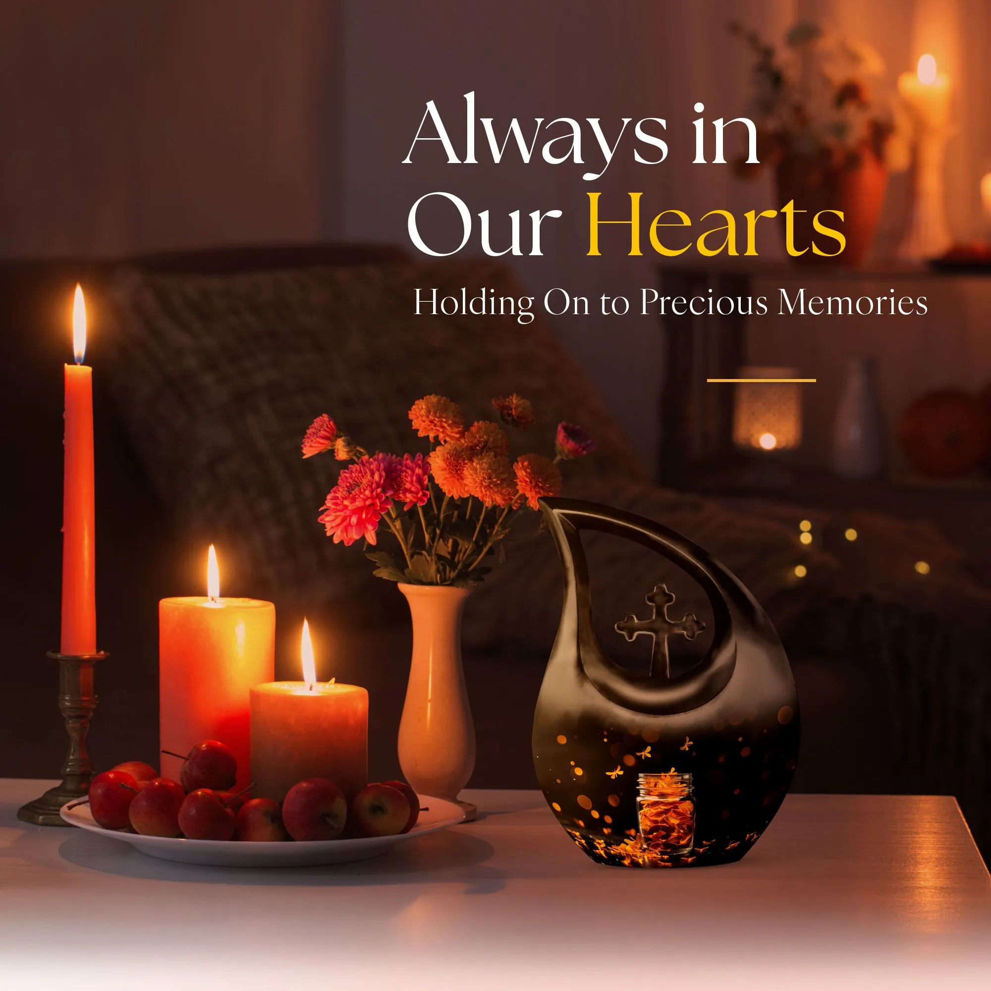 Pot Urn -  Container For Cremated Adult Human Ashes
