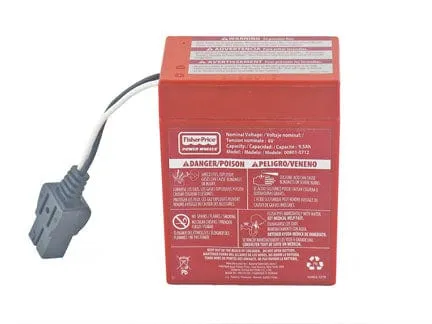 Power Wheels 6-Volt Rechargeable RED Replacement XP Battery 00801-0481 74522