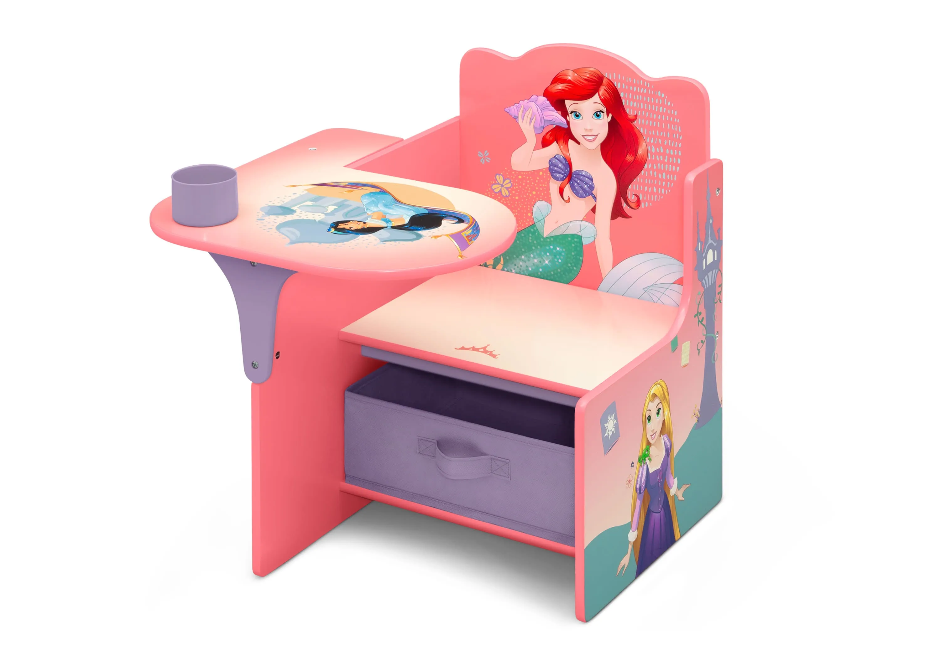 Princess Chair Desk with Storage Bin