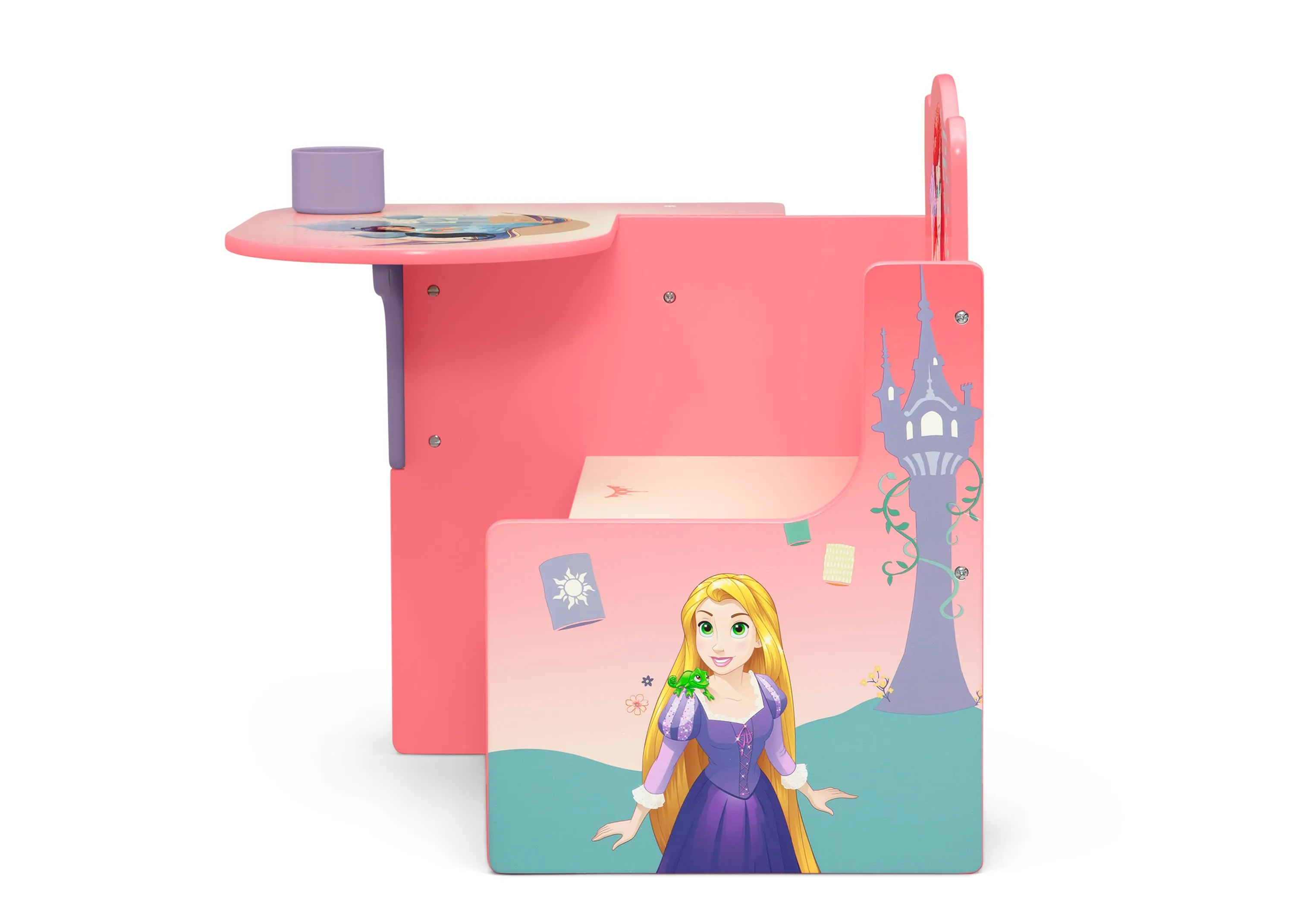 Princess Chair Desk with Storage Bin