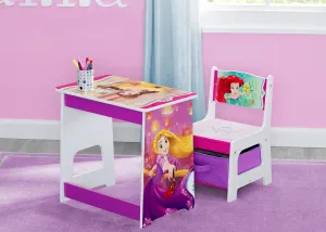 Princess Kids Wood Desk and Chair Set