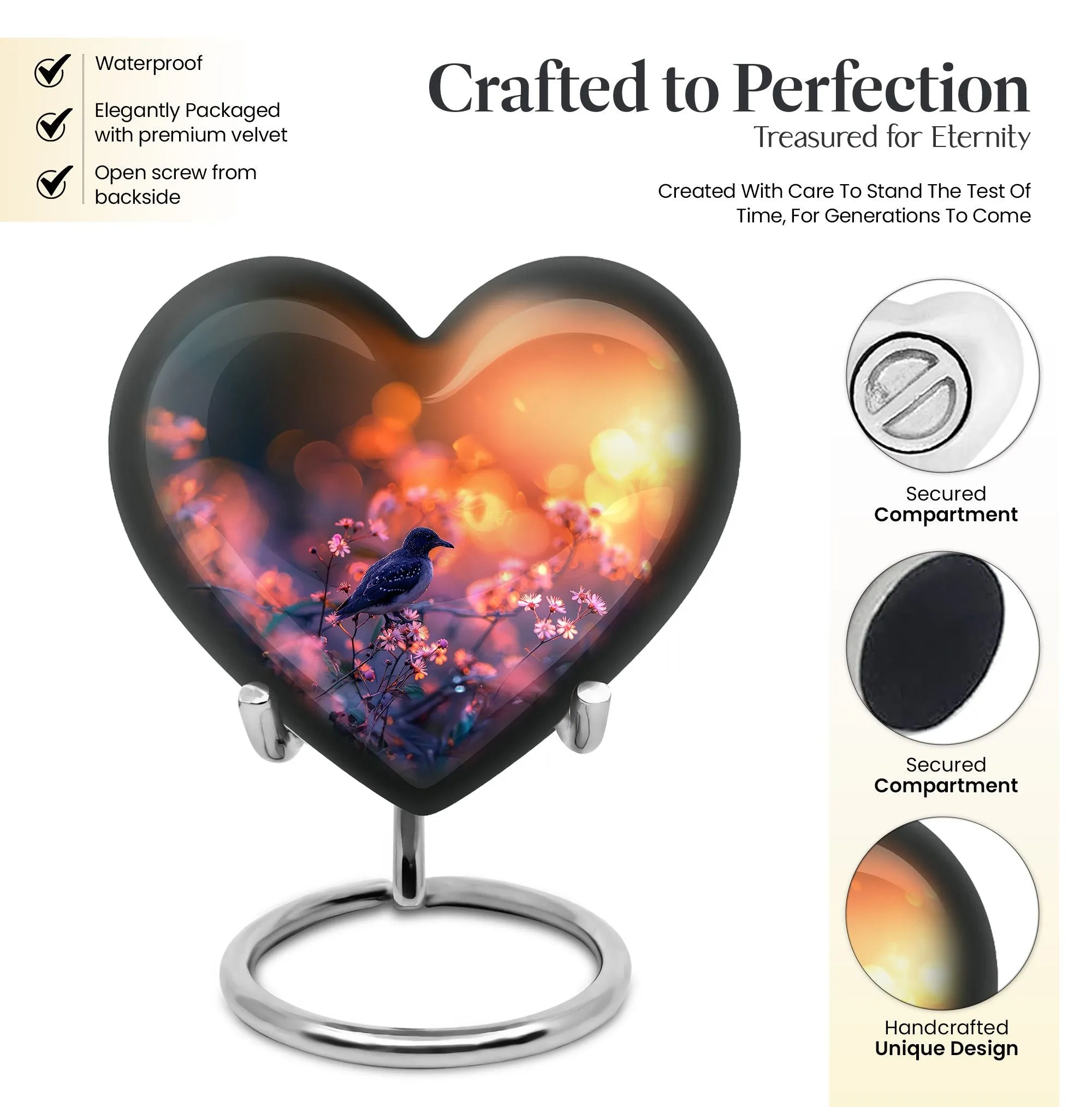 Puffin Bird Themed Remembrance Keepsake – A Solemn Memorial Urn