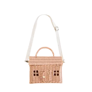 Rattan Casa Bag - Rose