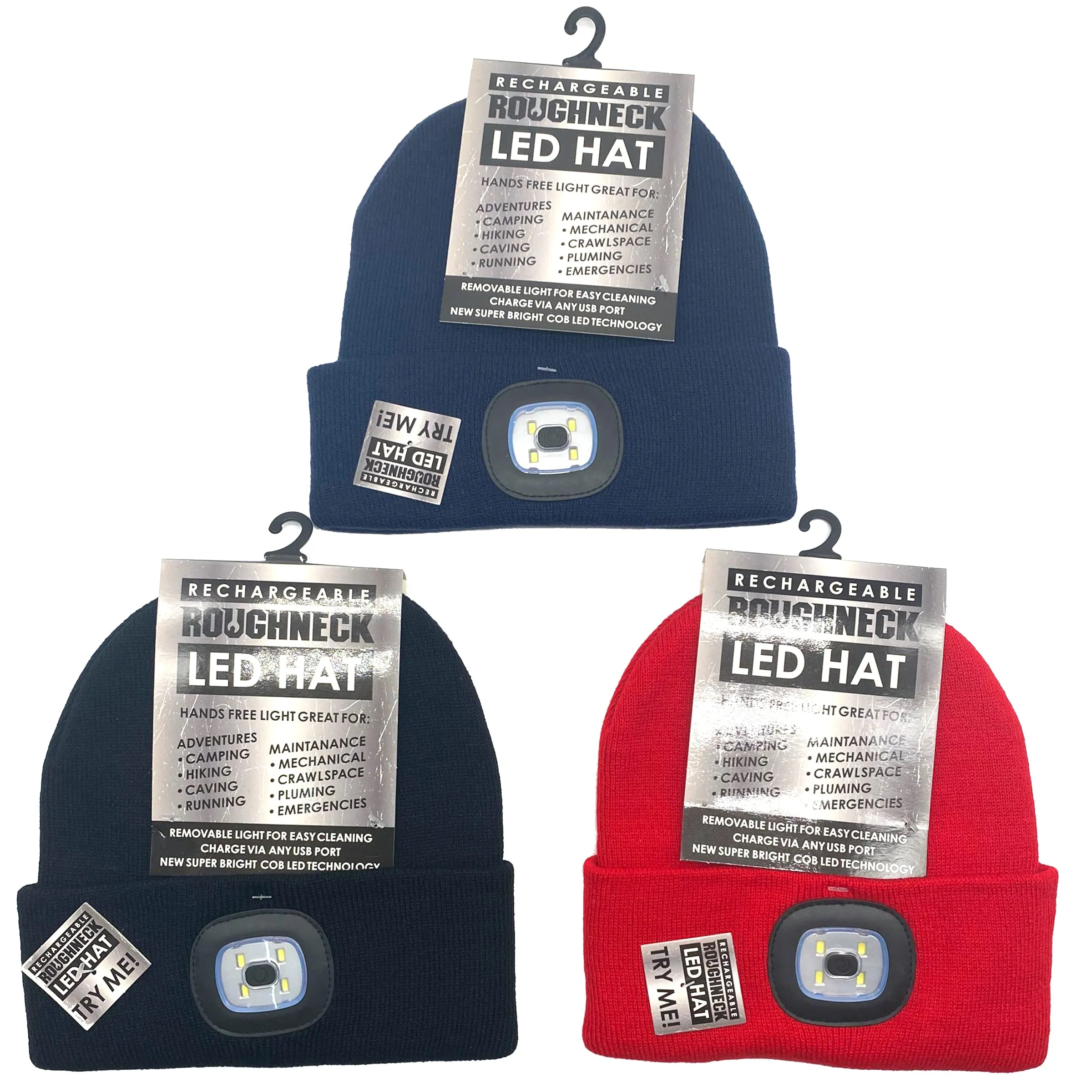 Roughneck LED Light Hat 6 Pieces Per Retail Ready Display 22788