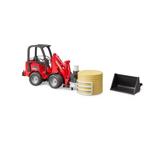 Schaeffer Compact Loader w Bale Gripper & Bale
