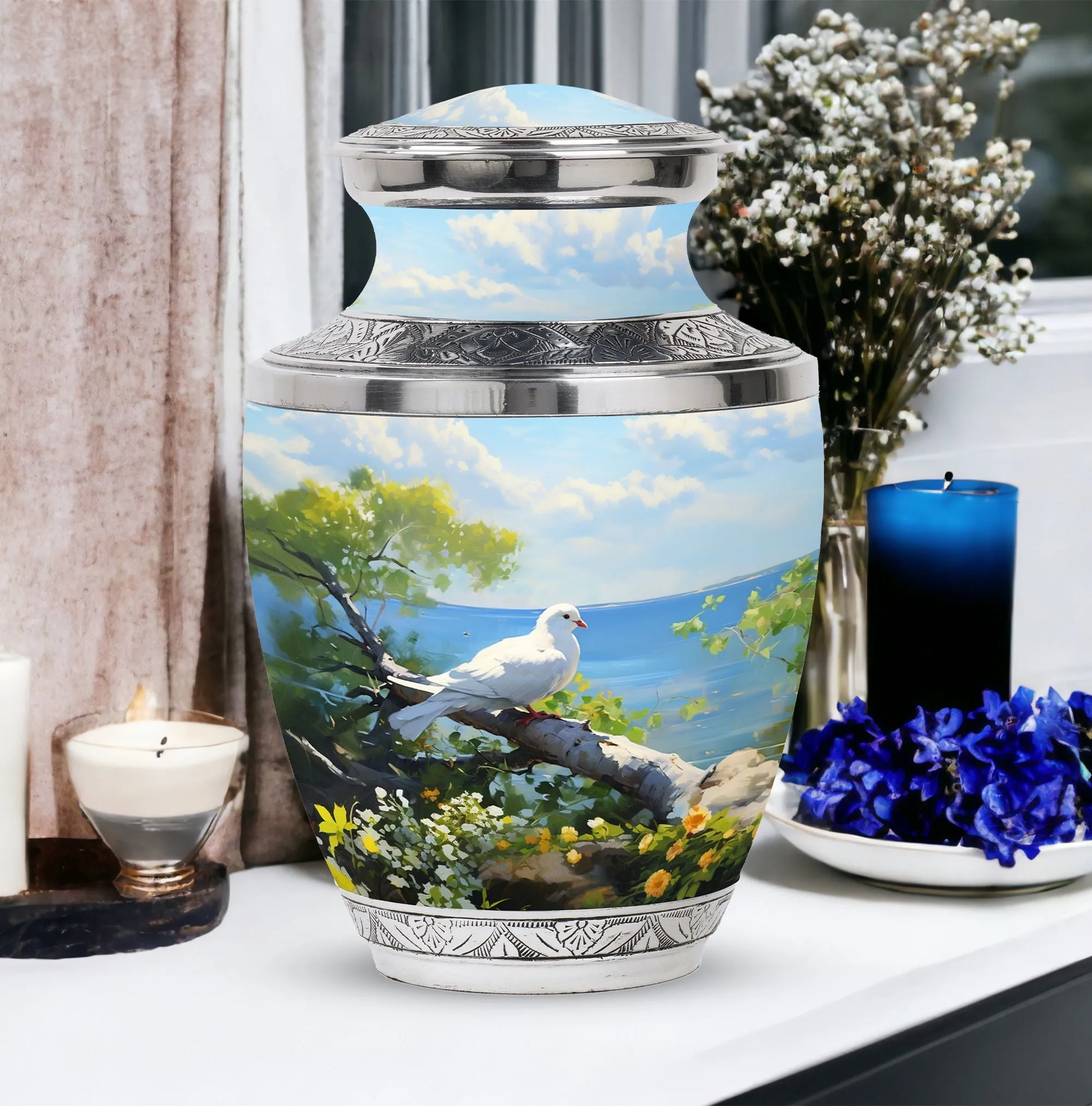 Serene Dove: Aesthetic Memorial Urn for Dignified Last Honors