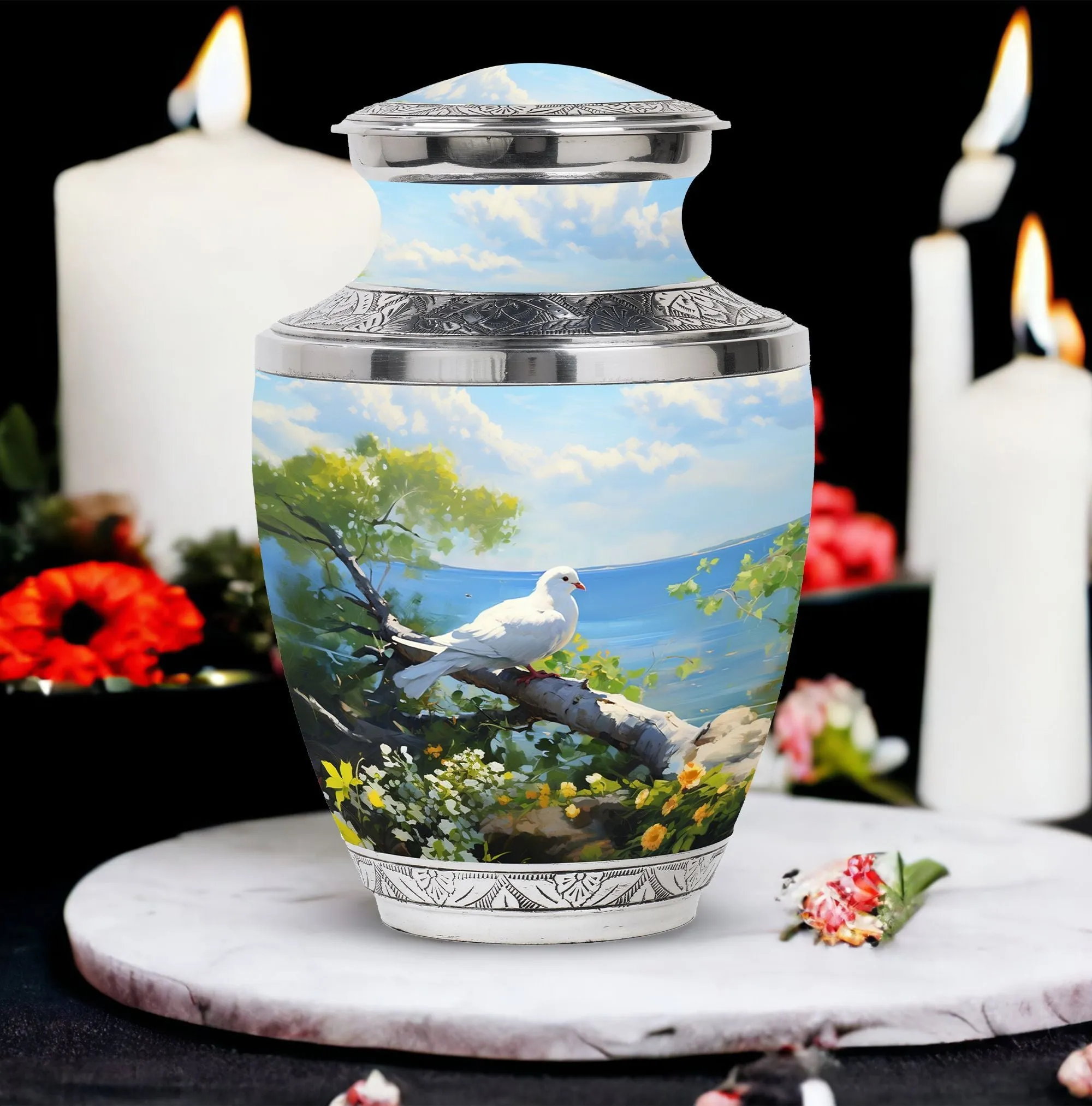 Serene Dove: Aesthetic Memorial Urn for Dignified Last Honors