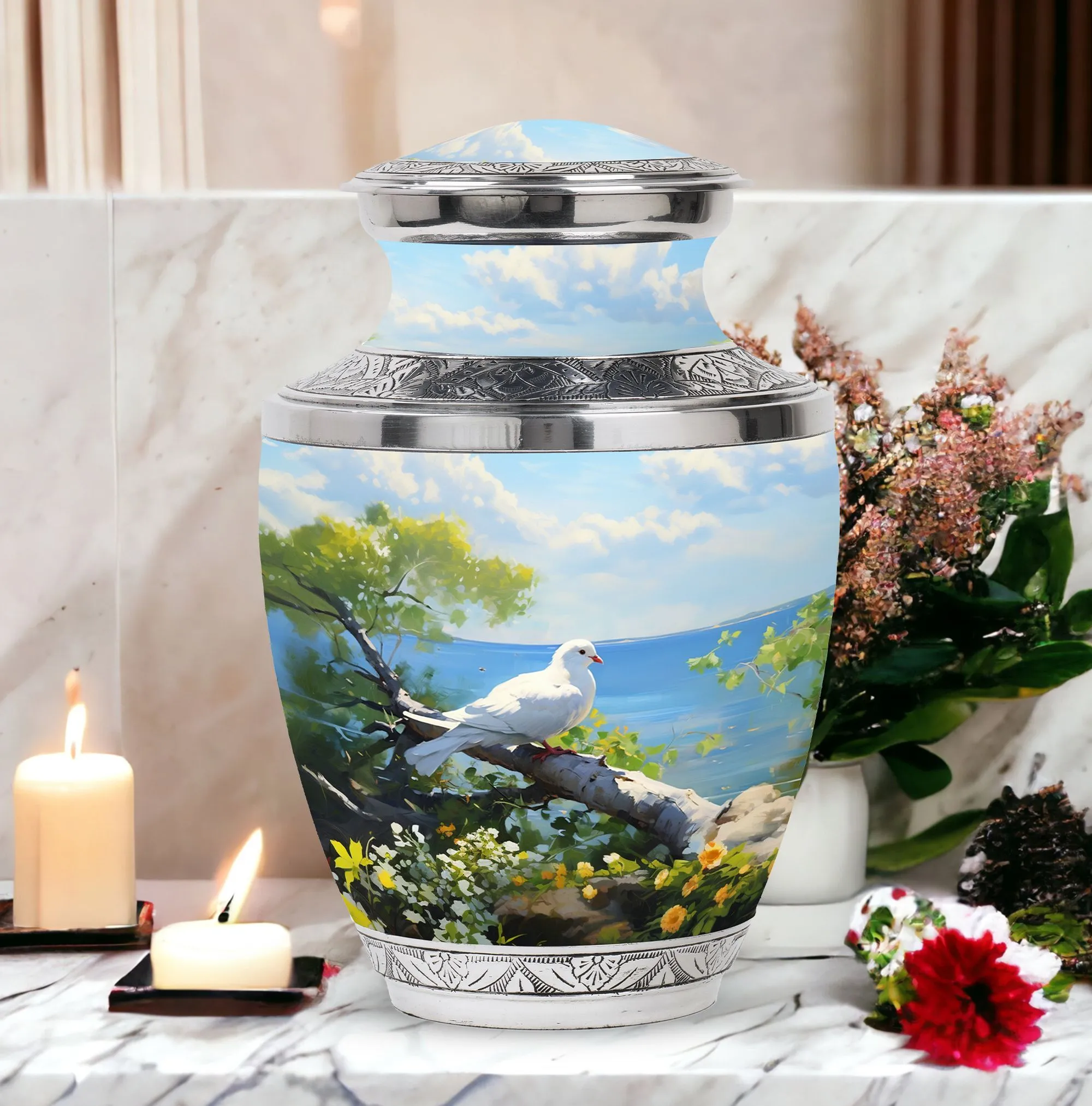Serene Dove: Aesthetic Memorial Urn for Dignified Last Honors
