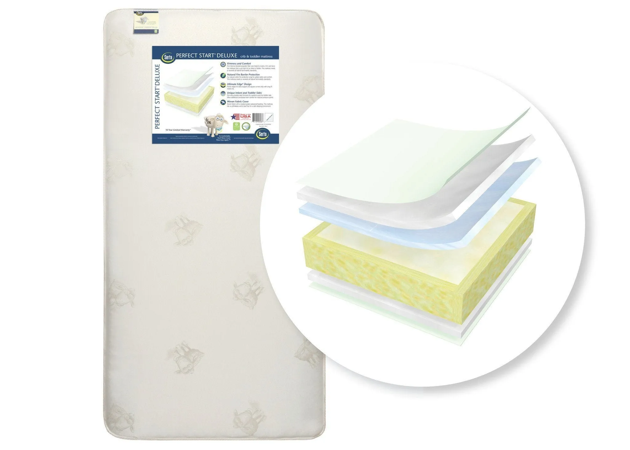 Serta Perfect Start® Deluxe Crib & Toddler Mattress