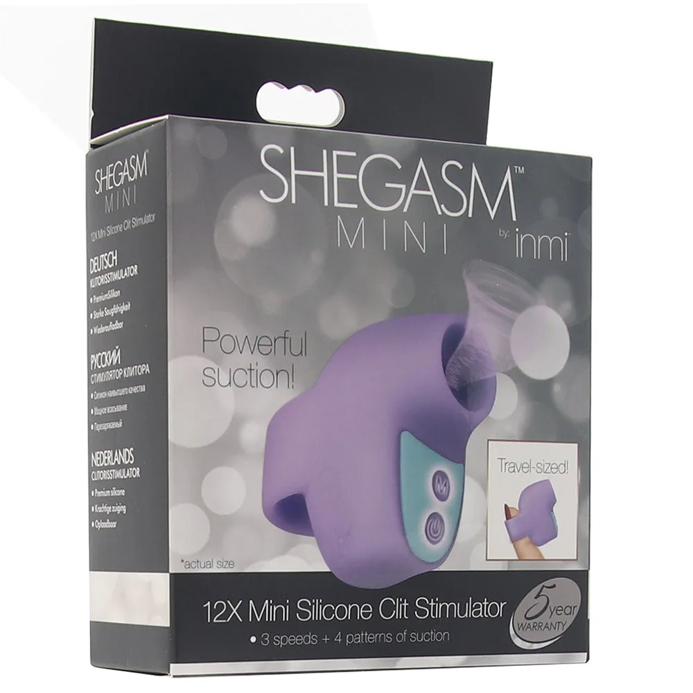 Shegasm Mini Silicone Clitoral Suction Vibe in Purple
