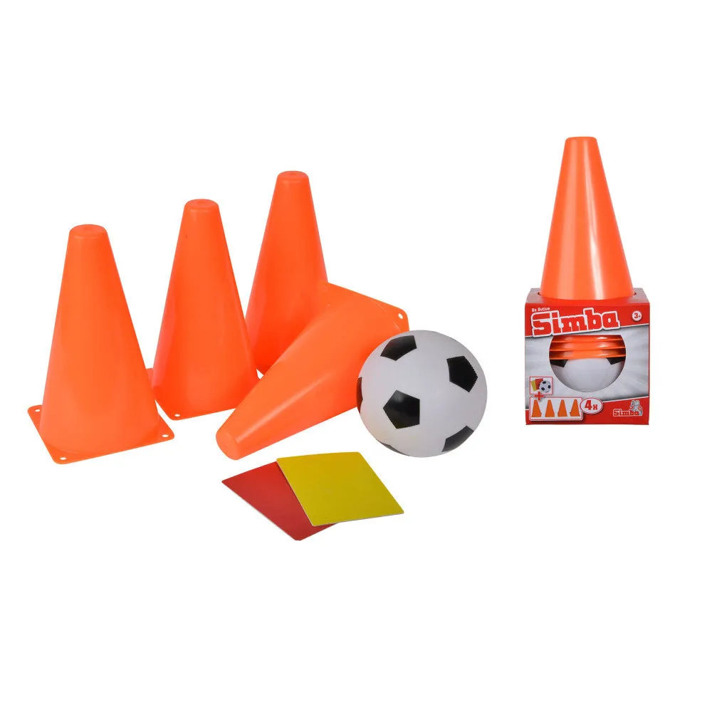 Simba Toys Soccer Training Cone Set with Ball and Referee Cards
