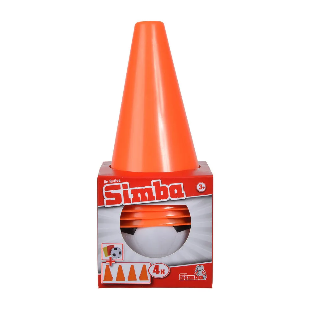 Simba Toys Soccer Training Cone Set with Ball and Referee Cards