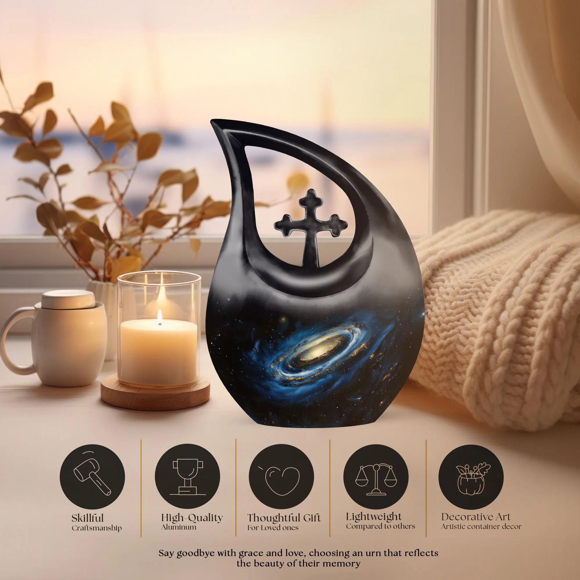 Small Galaxy Urn: Affordable Memorial for Loved Ones