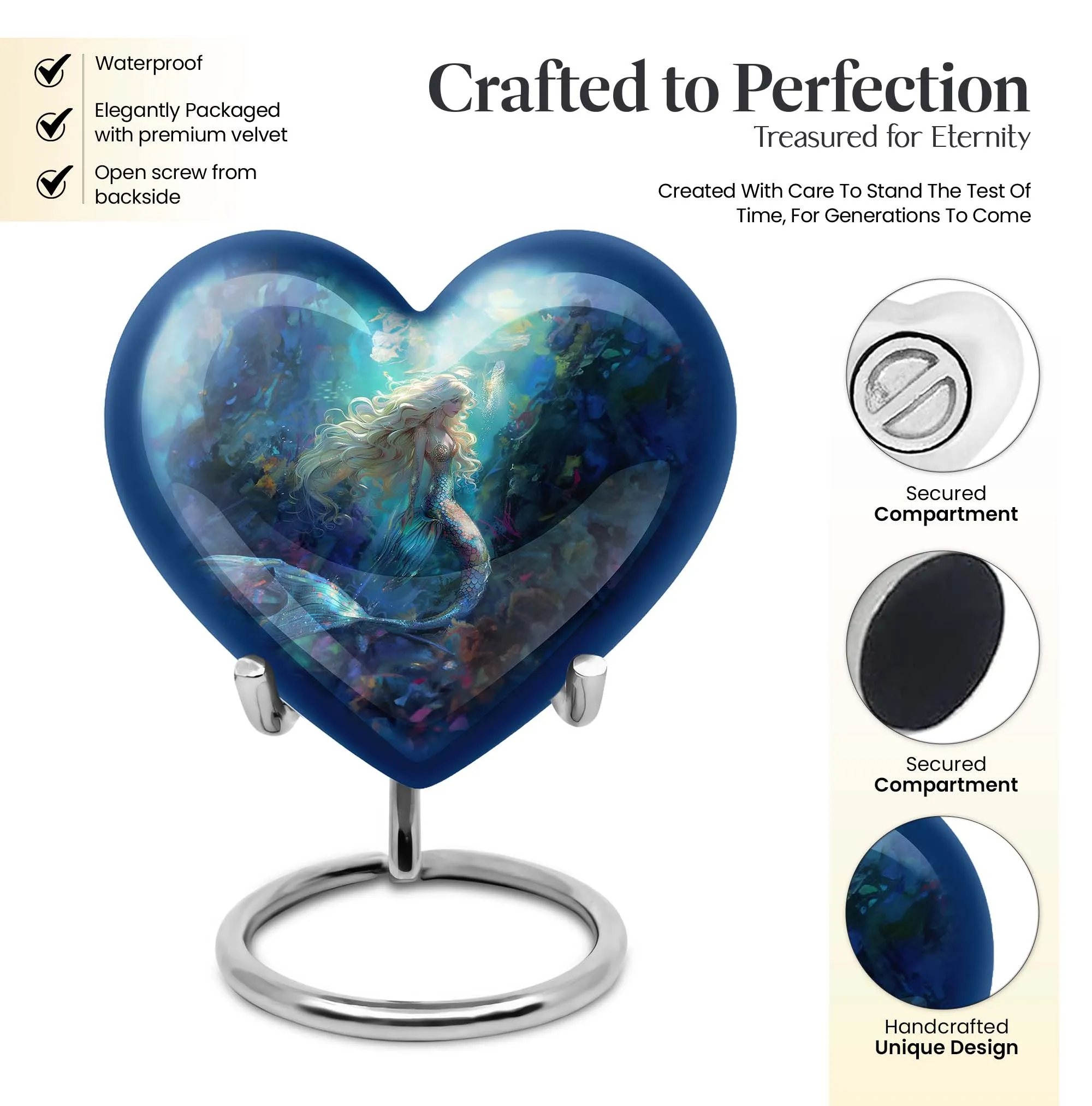 Sorrowful Sea: Mermaid Inspired Memorial Urn for Remembrance